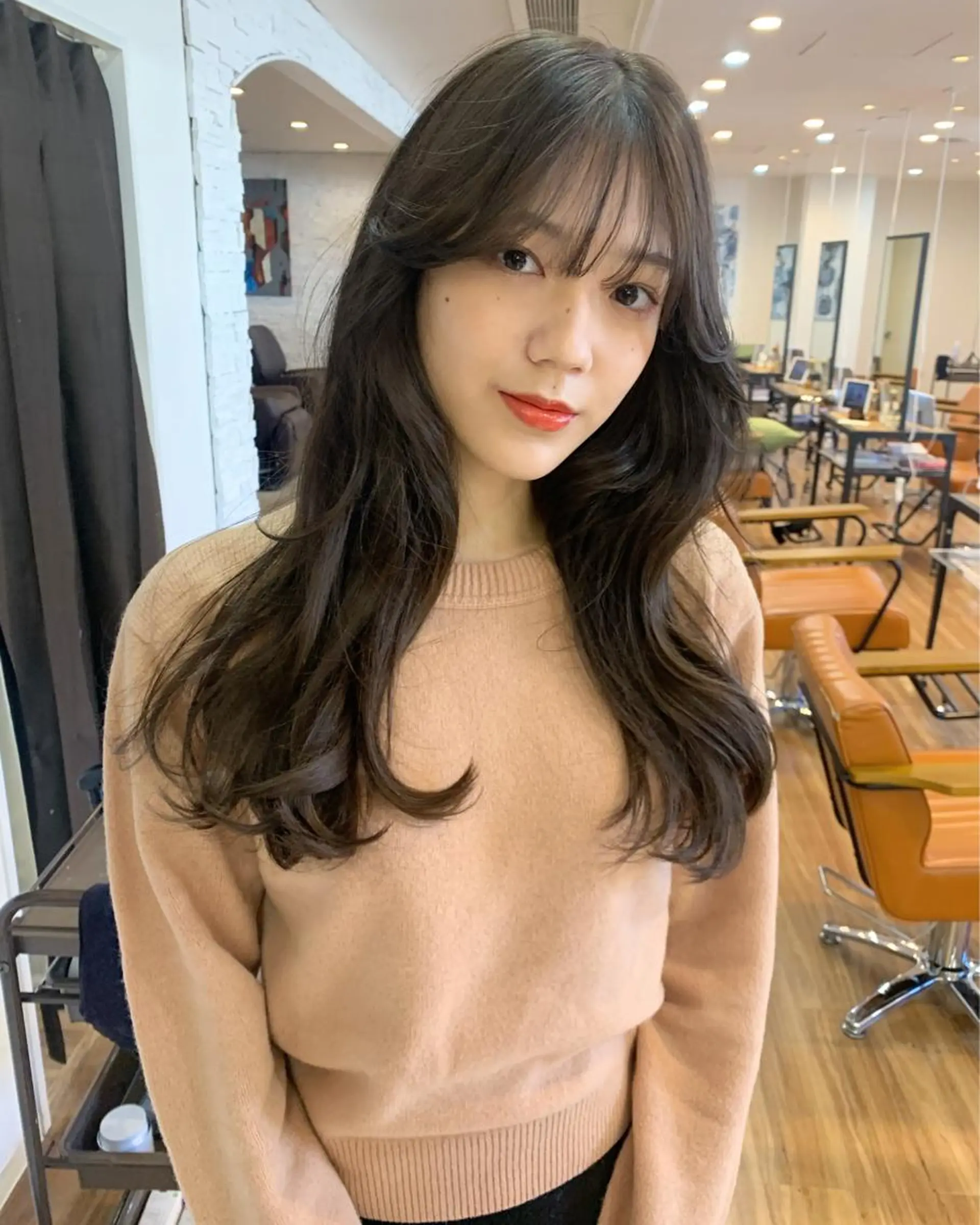 ミディアム ミディアムパーマ 韓国風ヘア カット パーマ 古沢 新のヘアスタイル