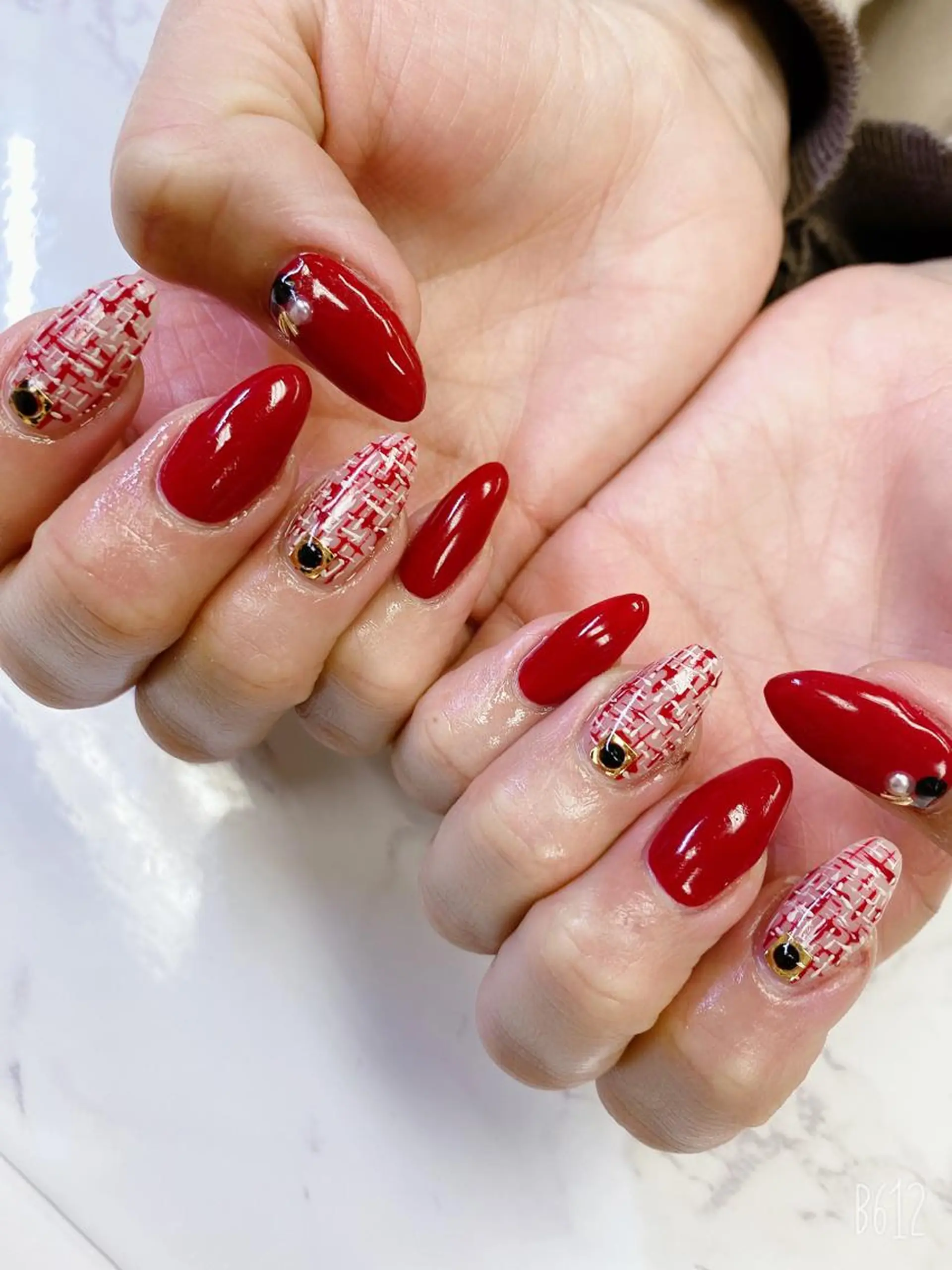 ミディアム ハンドネイル JNA認定講師🌸 RIEのネイルデザイン