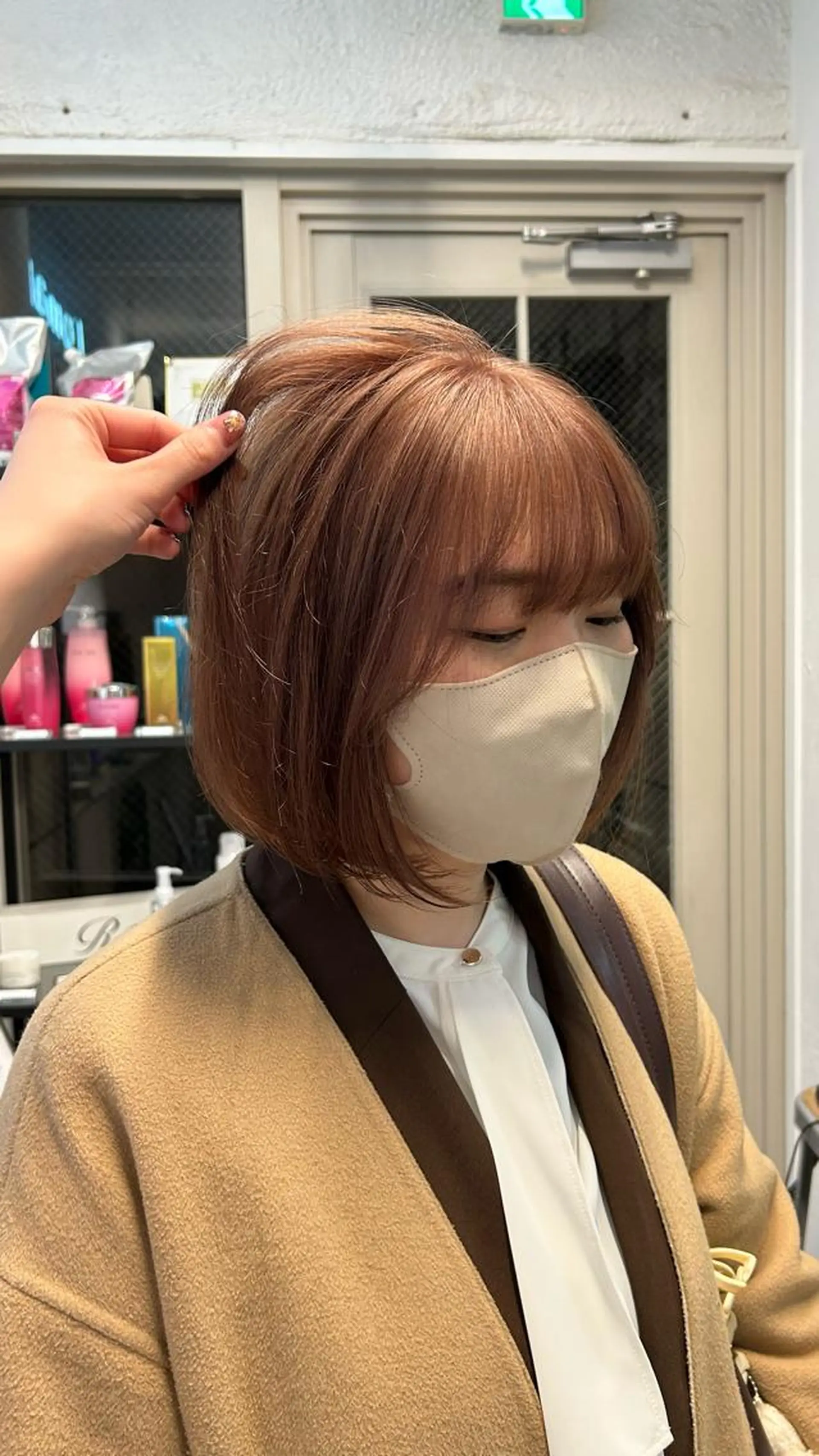 ショート カラー ベージュカラー ヘアカラー じゅわっと暖色カラー 🍊Moemiのヘアスタイル