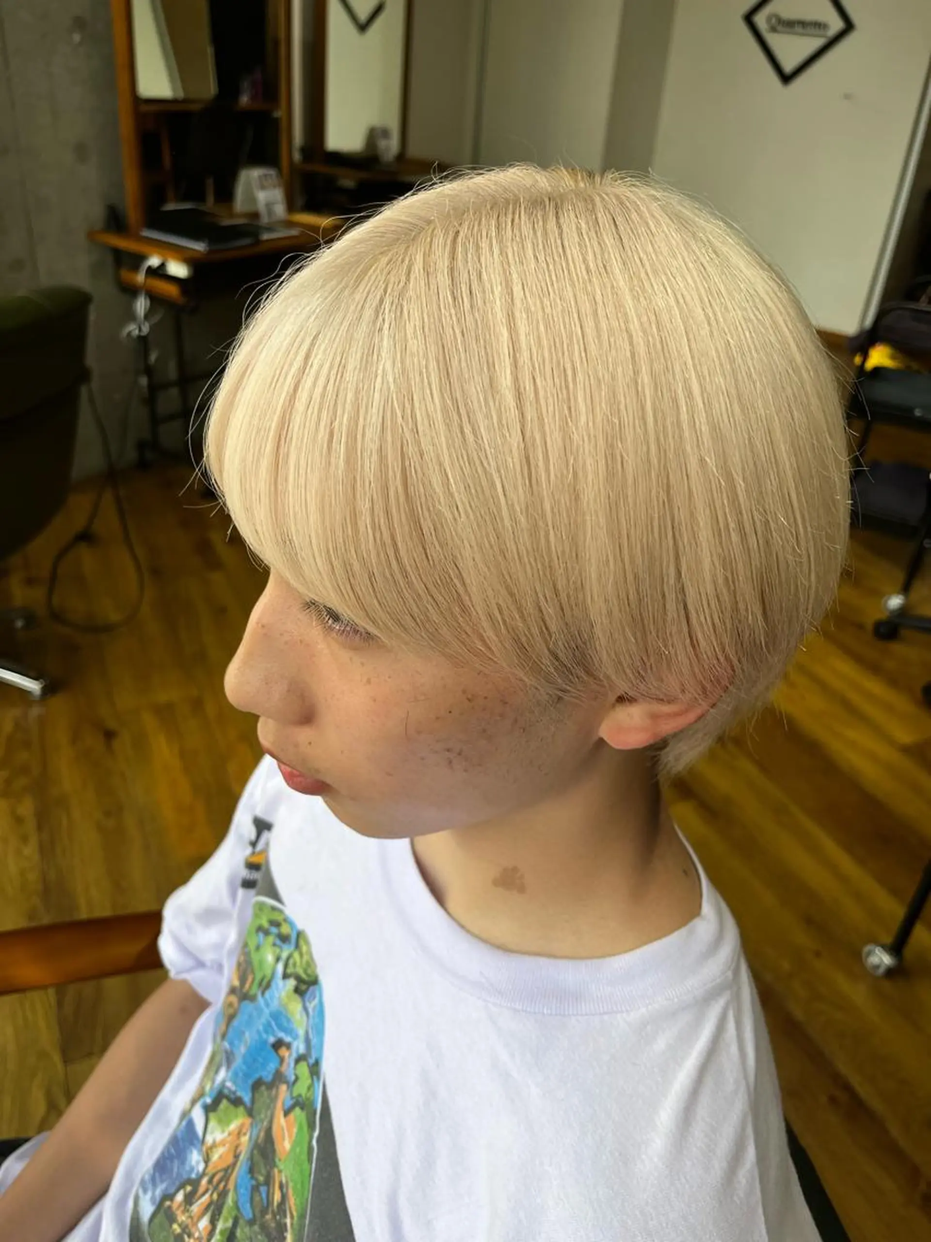 ショート カラー カット ヘアカラー トリートメント ヘアセット 🇰🇷韓国ヘア TAKUMI🐯💎のヘアスタイル