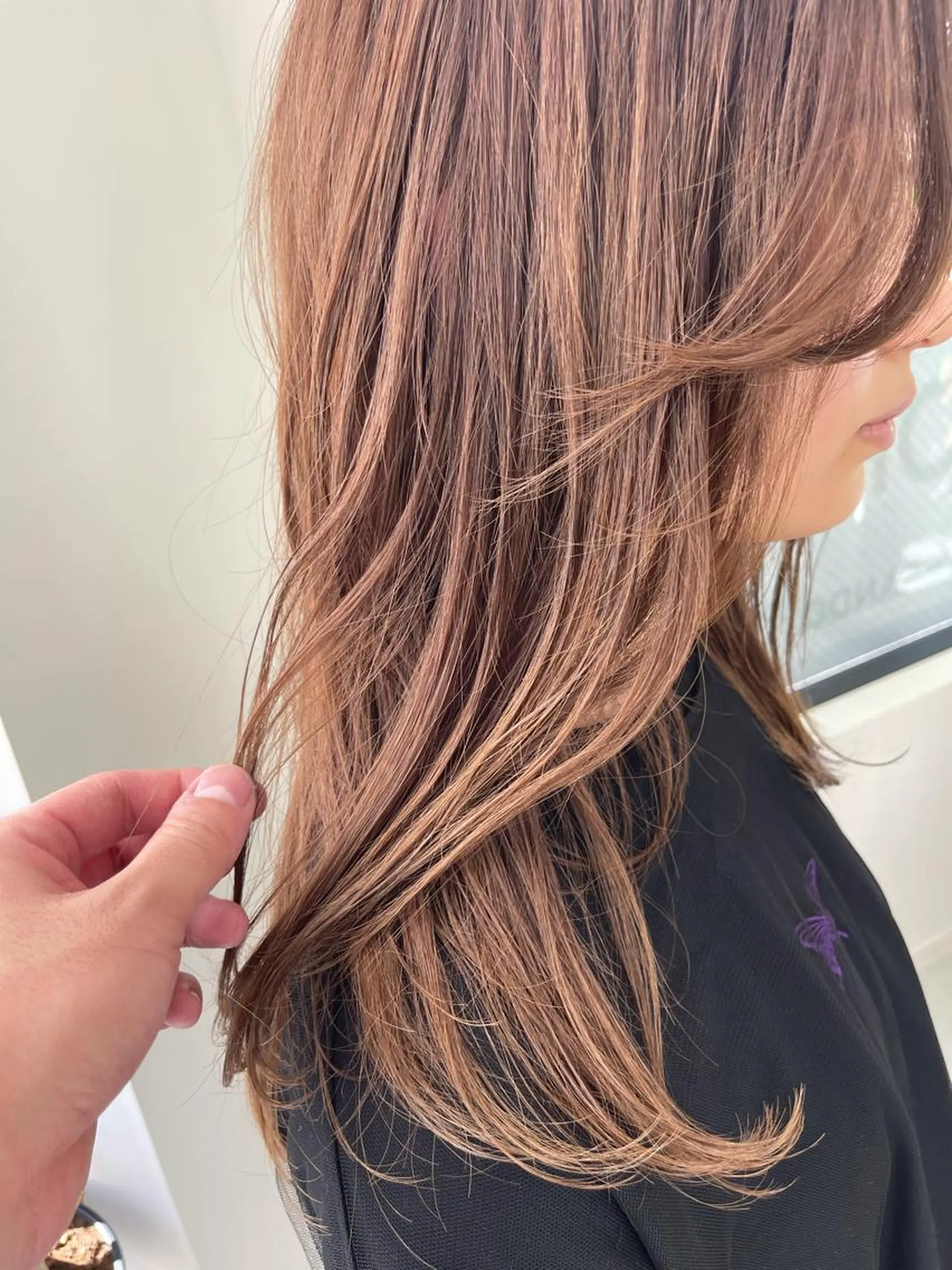 セミロング カット ヘアカラー トリートメント イメチェンカット✂️ 錦糸町佐藤店長のヘアスタイル