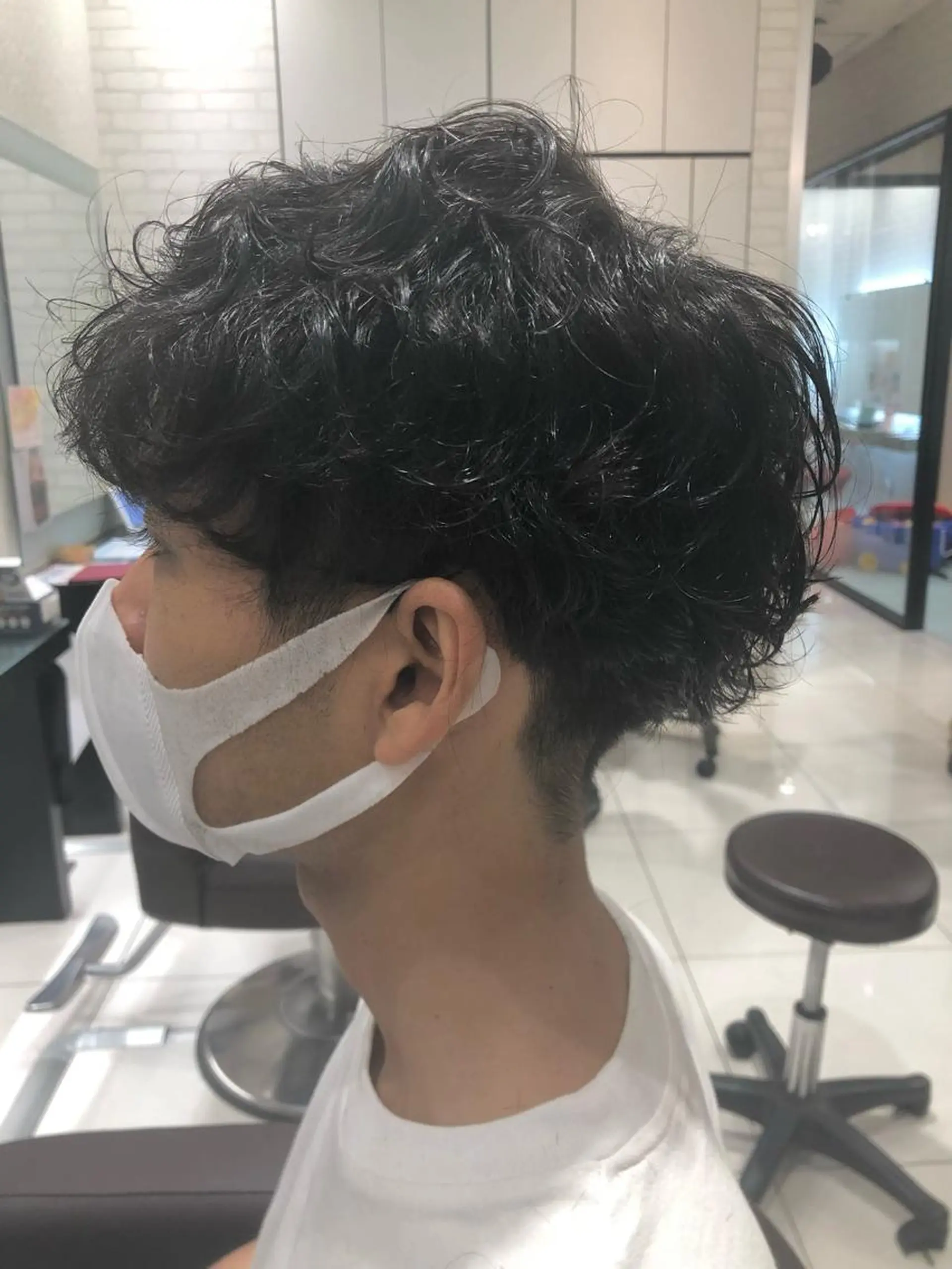 ショート パーマ メンズ パーマ 木野 翔斗のヘアスタイル