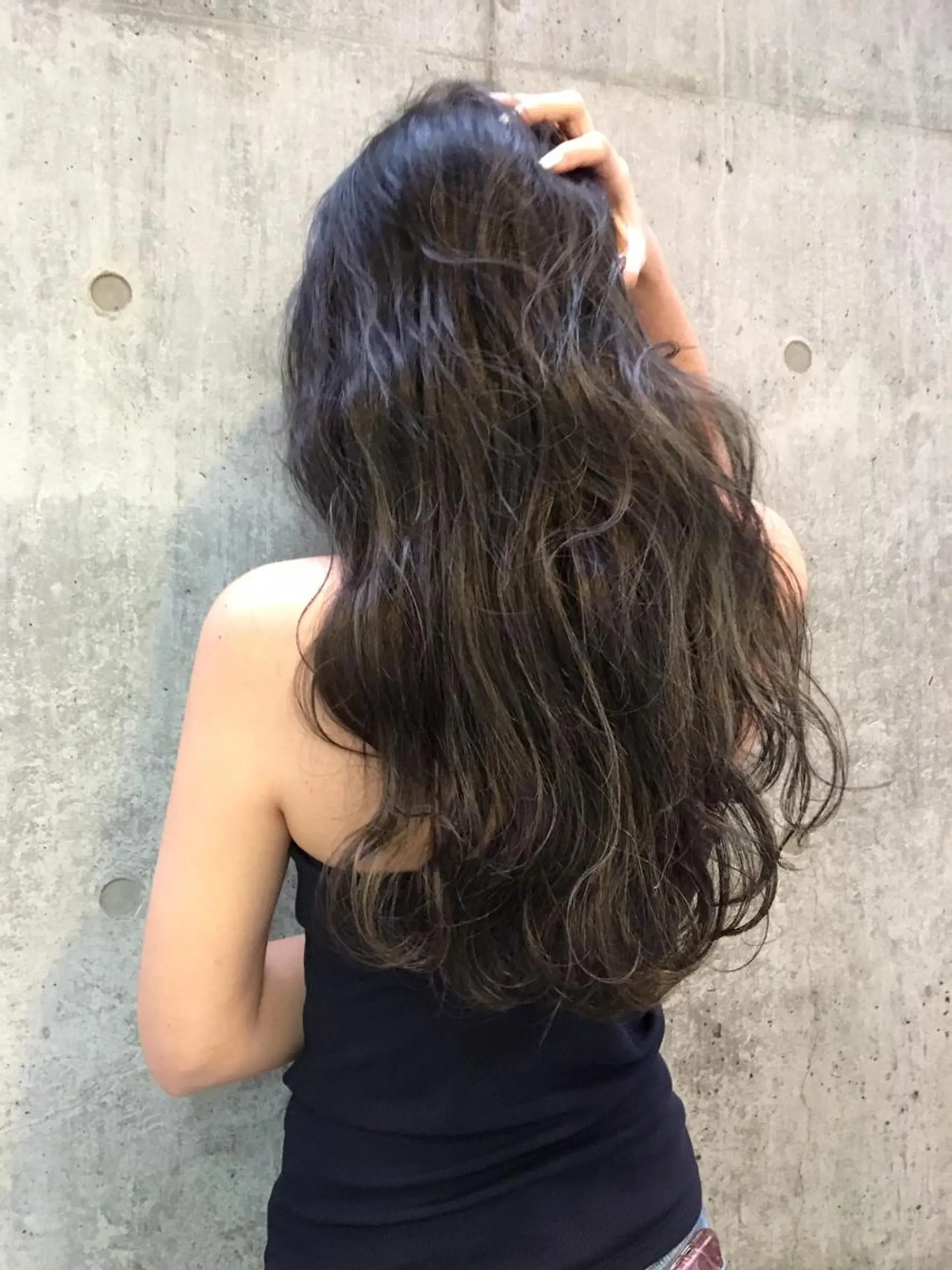 ロング カラー 店長/mao/ 前髪/顔周りカットのヘアスタイル