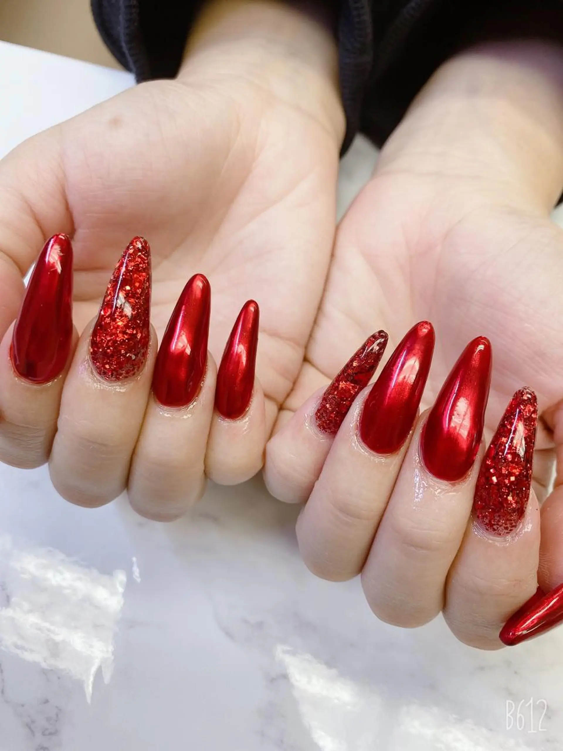 ロング ハンドネイル JNA認定講師🌸 RIEのネイルデザイン