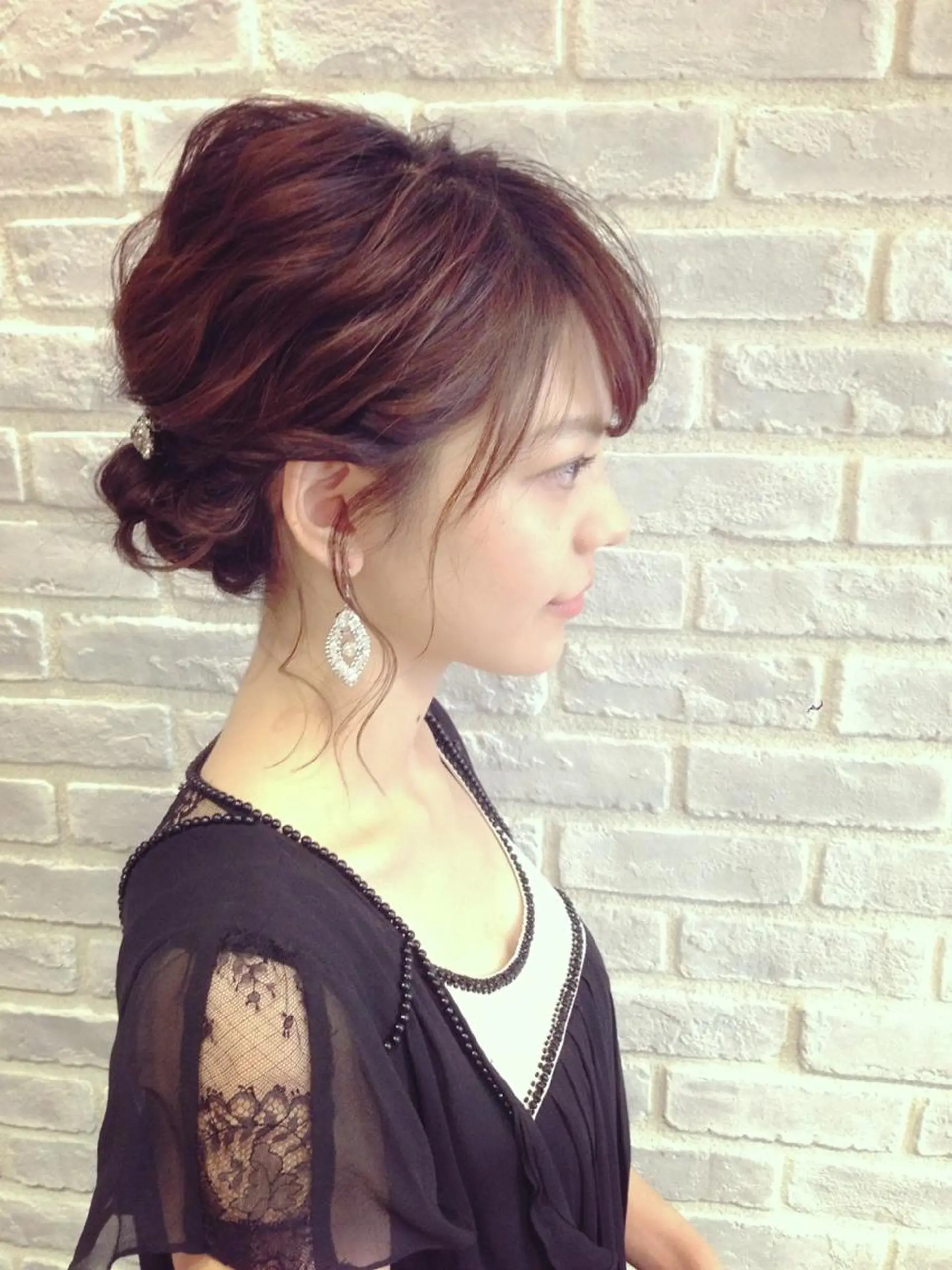 ミディアム セミロング ロング カラー ヘアアレンジ 結婚式・ブライダル la fith所属・rico_by ヘアとアイブロウのヘアスタイル