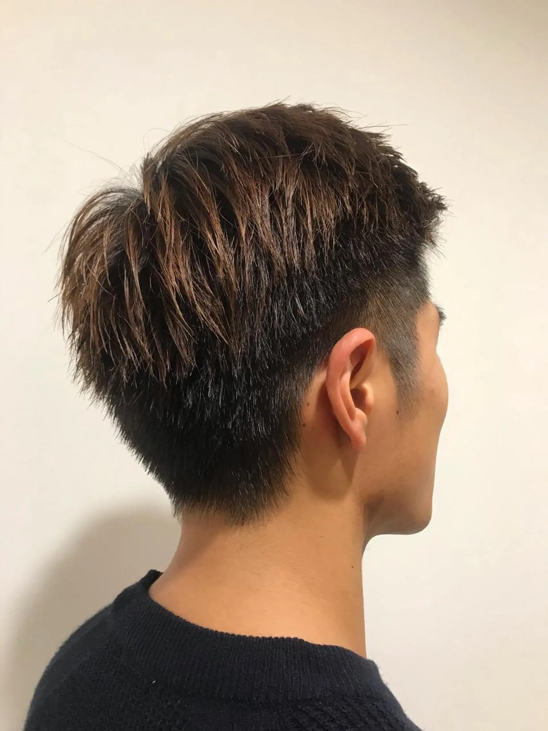 メンズ 暖色カラー🍊 ボブ🌿顔周りcutのヘアスタイル