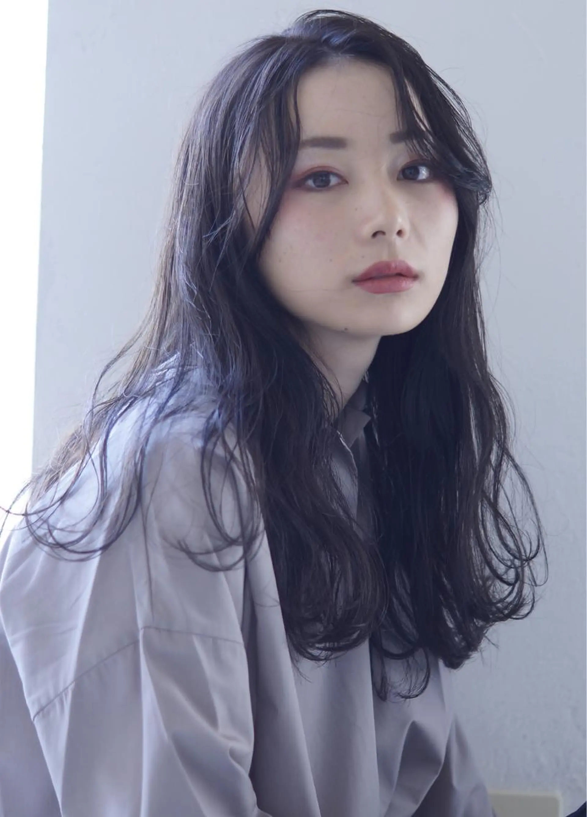 パーマ デジタルパーマ hoNua. 栄/透明感カラーのヘアスタイル