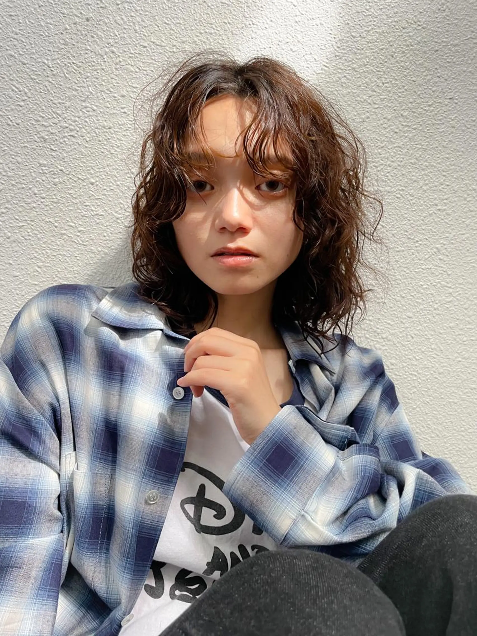 セミロング パーマ カット パーマ トリートメント パーマ/レイヤー 岩山丈一郎のヘアスタイル