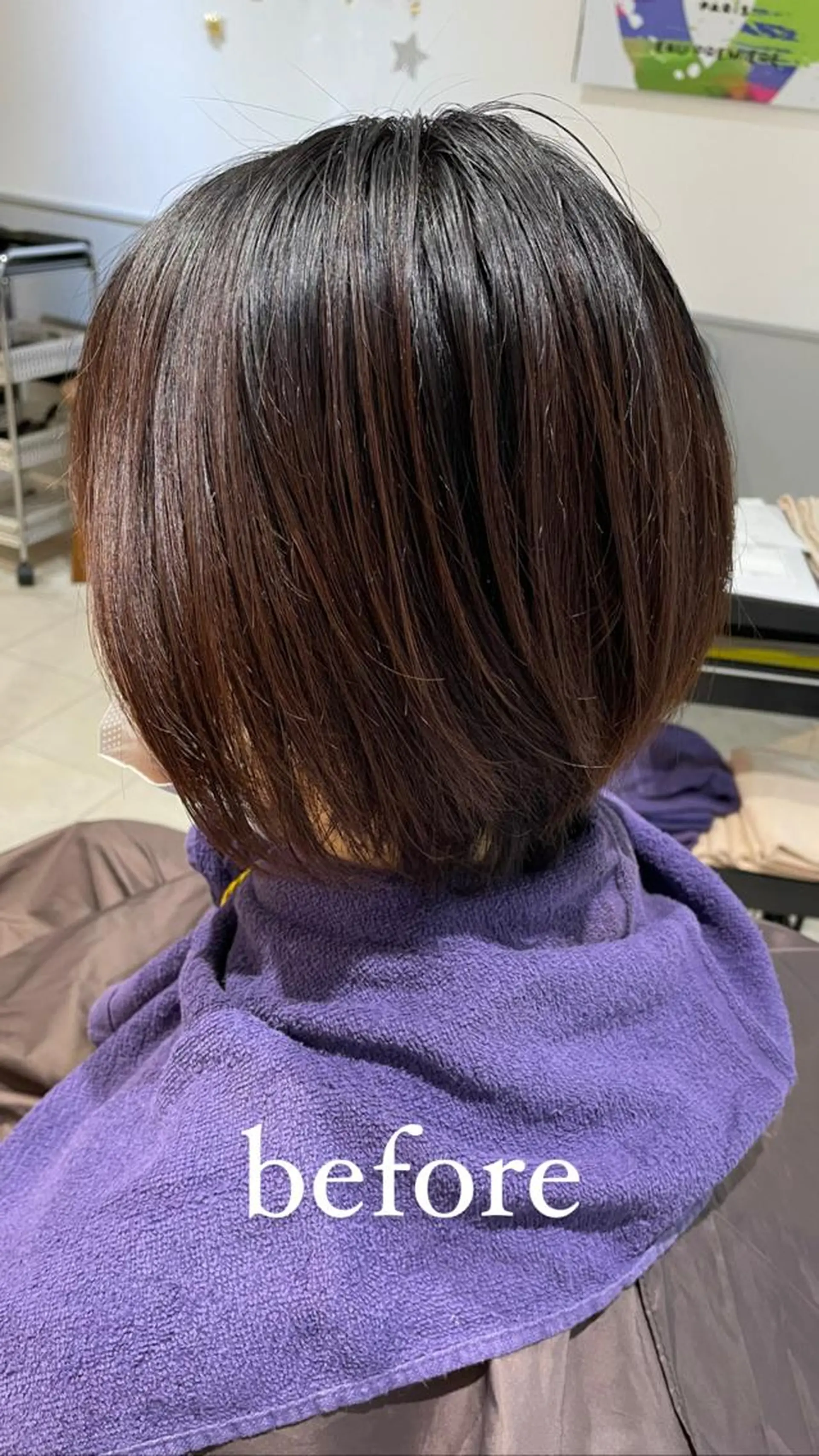 ショート カラー グレージュ ヘアカラー トリートメント eins.hair所属・過去一の柔髪ヘア 🌿einshairのヘアスタイル