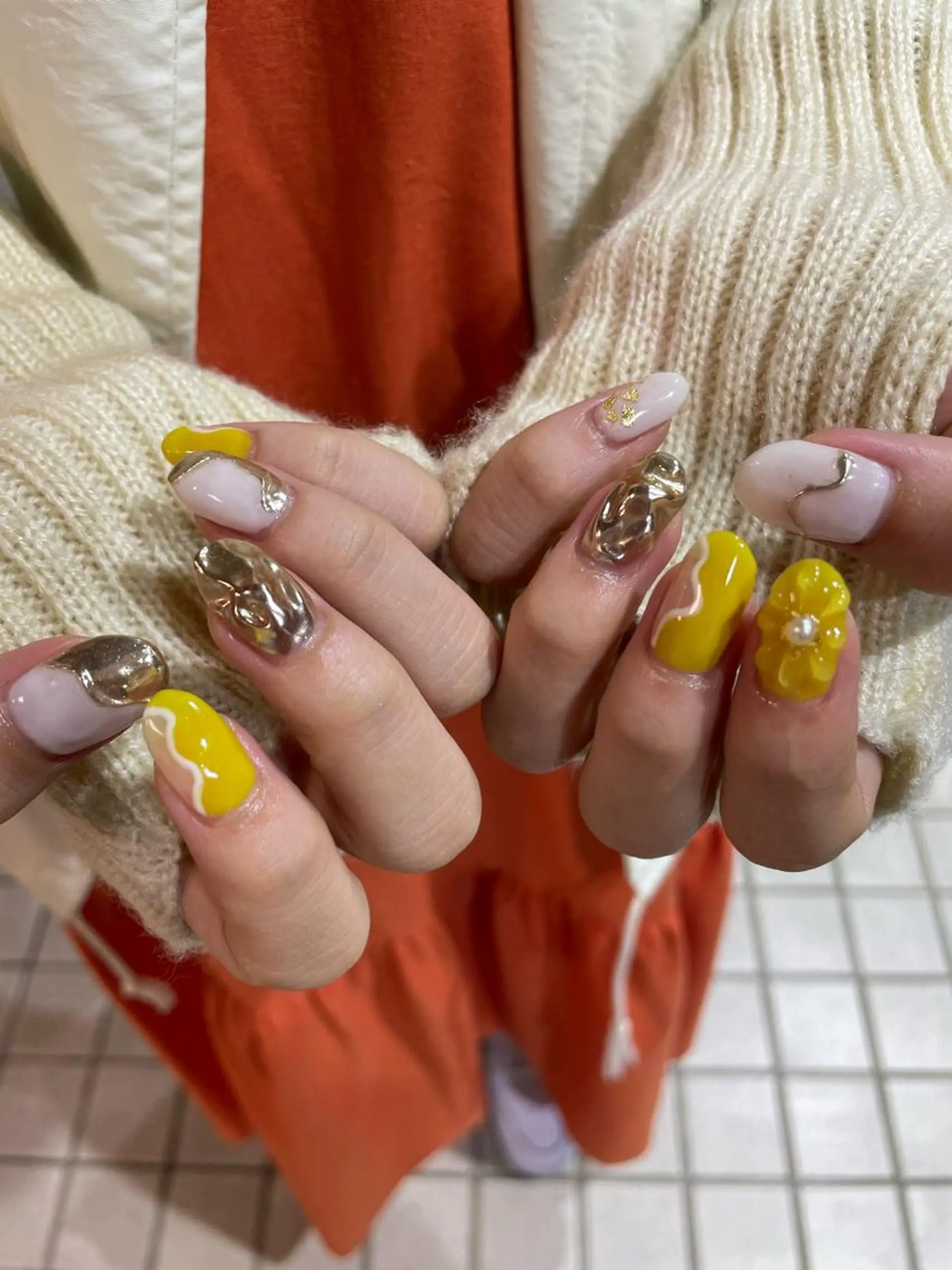 ネイル ジェルネイル パラジェル ニュアンスネイル/ ボブ/まちゃこのヘアスタイル