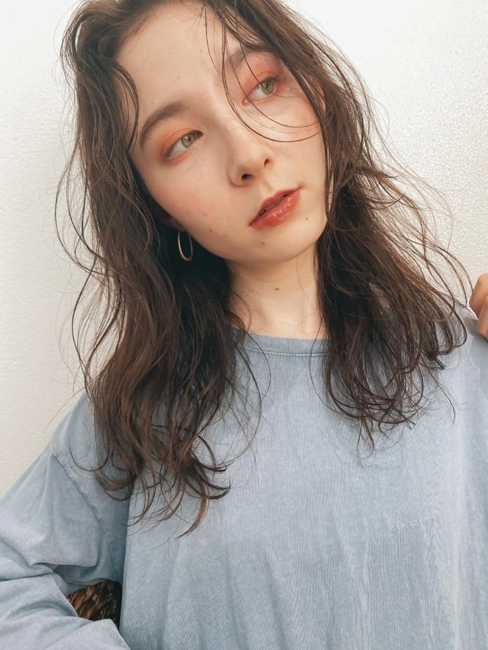 ロング カラー パーマ ヘアアレンジ メンズ キッズ ネイル マツエク・マツパ モリモト サナのヘアスタイル