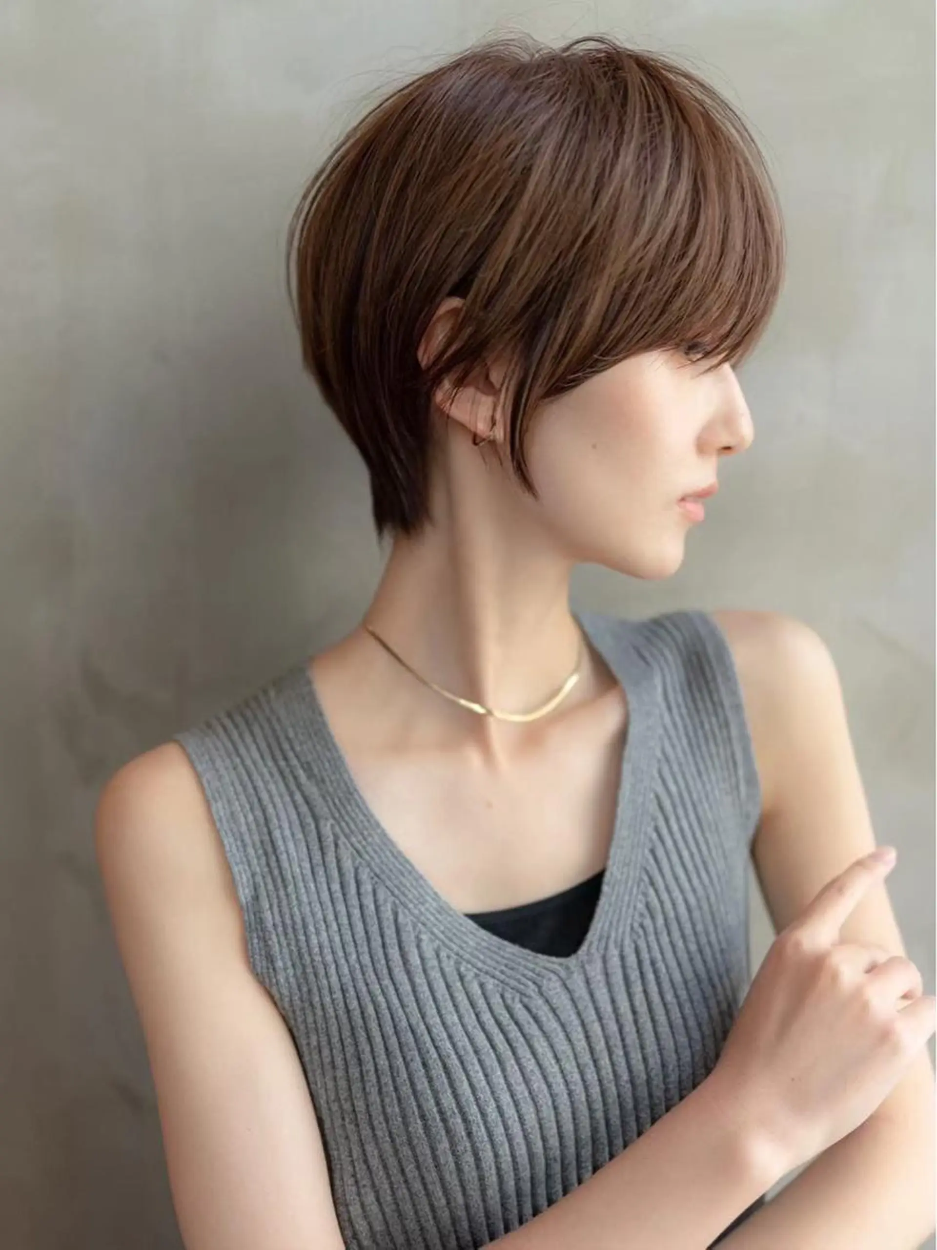 ショート カラー カット トリートメント ヘアセット 韓国レイヤー🇰🇷 韓国研修◎渋谷カイトのヘアスタイル