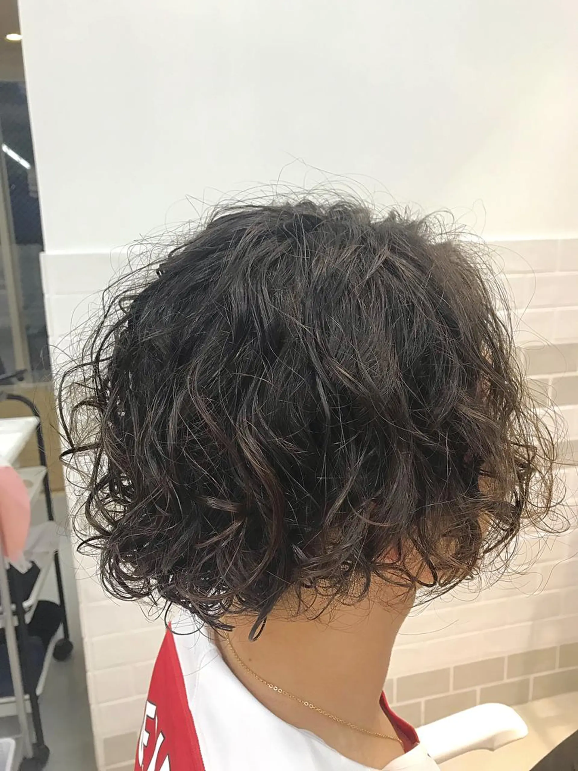 ショート パーマ メンズ メンズパーマ スパイラルパーマ カット パーマ One's~beauty&relax~所属・加藤 憂のヘアスタイル