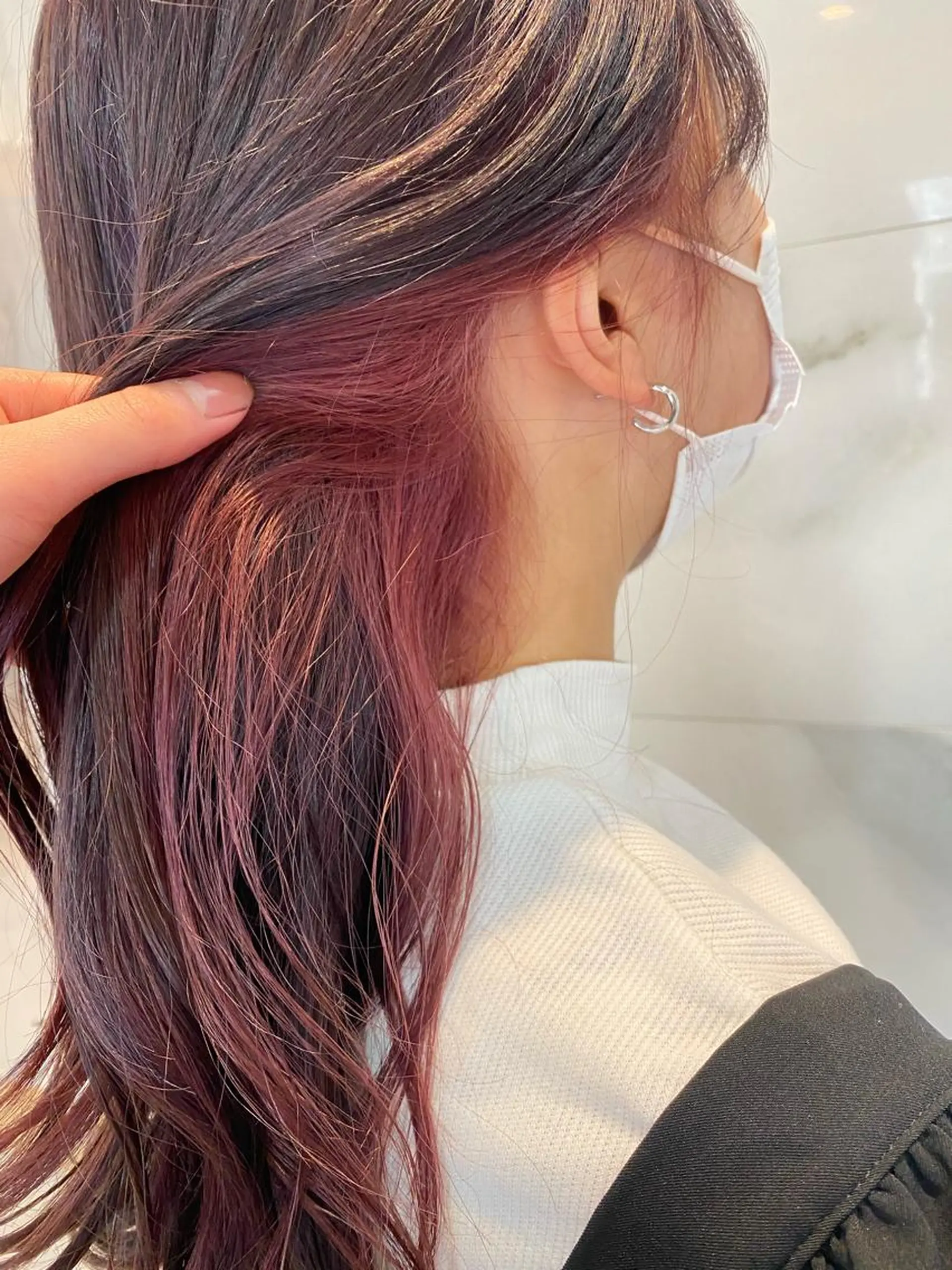 ロング カラー グレージュ/透明感/ 韓国ヘア/RISAのヘアスタイル