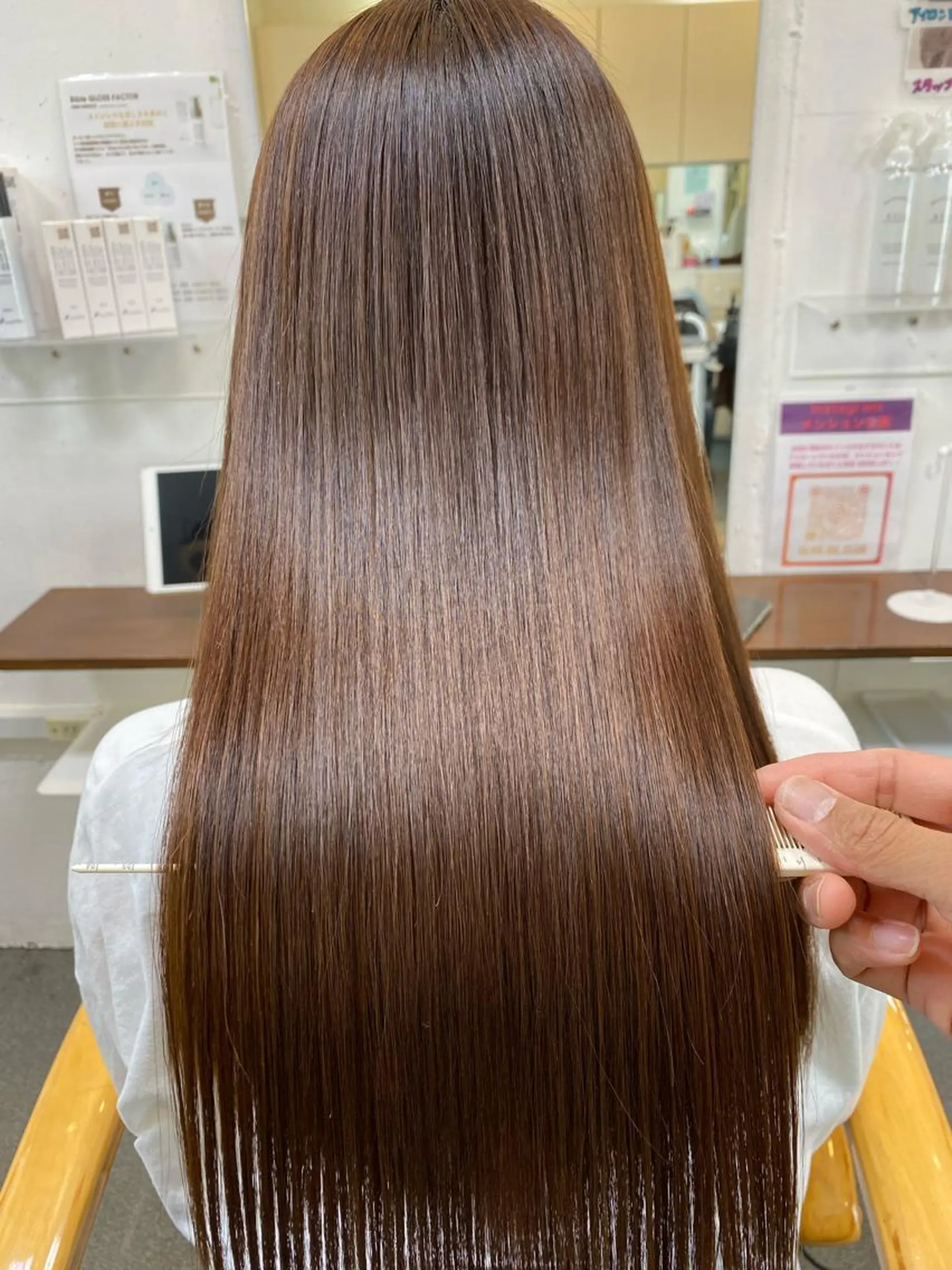 ロング パーマ 髪質改善 縮毛矯正 ストレートパーマ 縮毛矯正 【髪質改善】に特化 オリーブオイルクラブのヘアスタイル