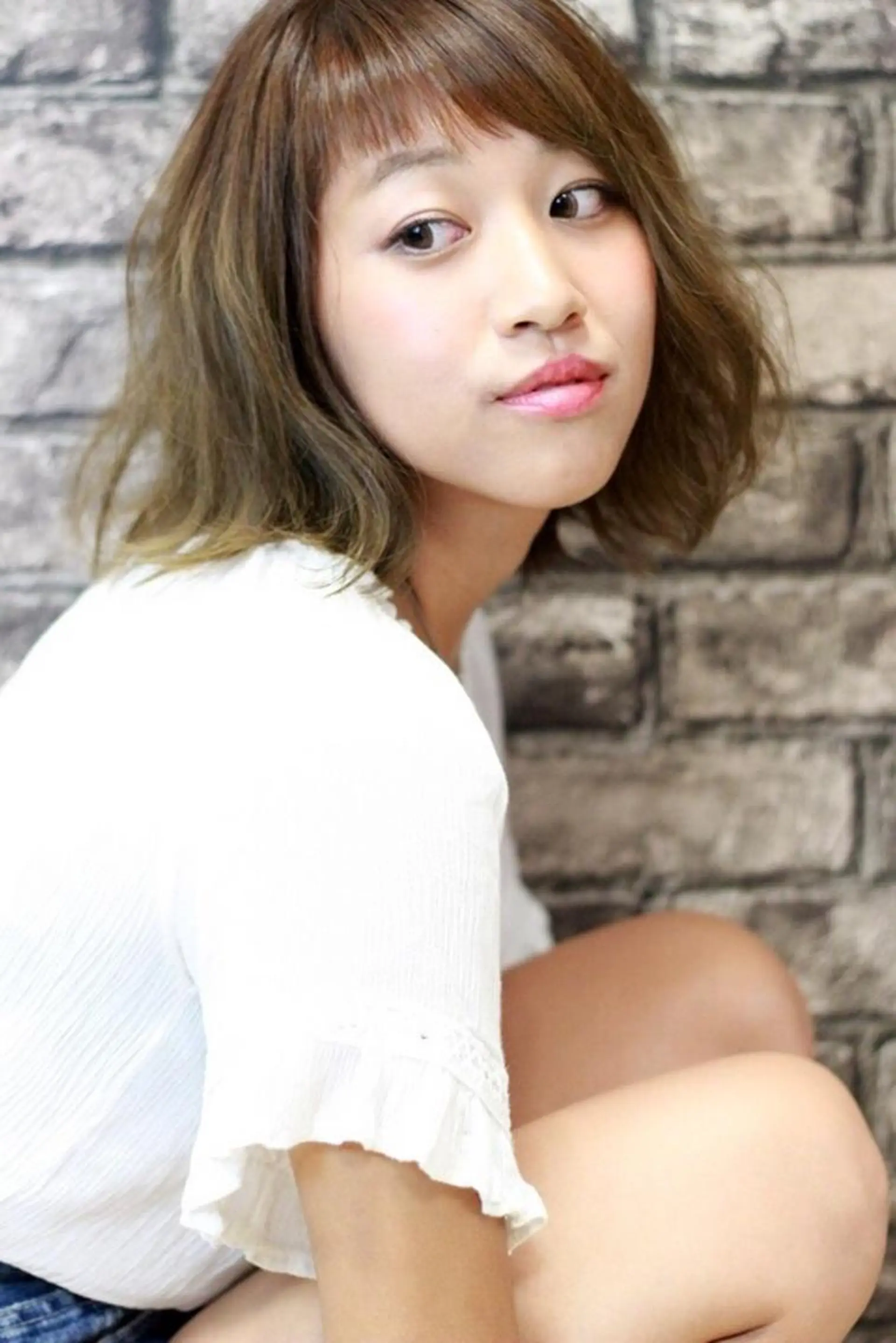 ショート カラー パーマ 柴田 陽平のヘアスタイル