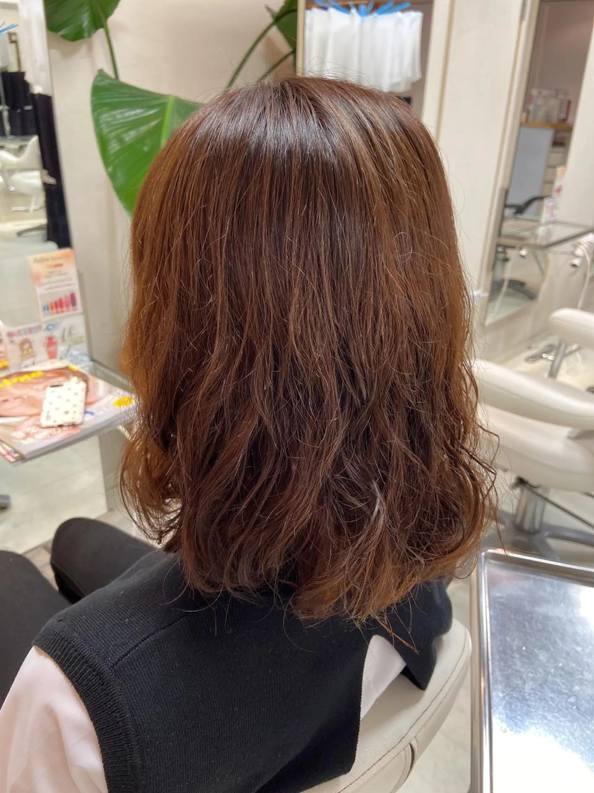 ミディアム ミディアムパーマ 菊地 美憂のヘアスタイル