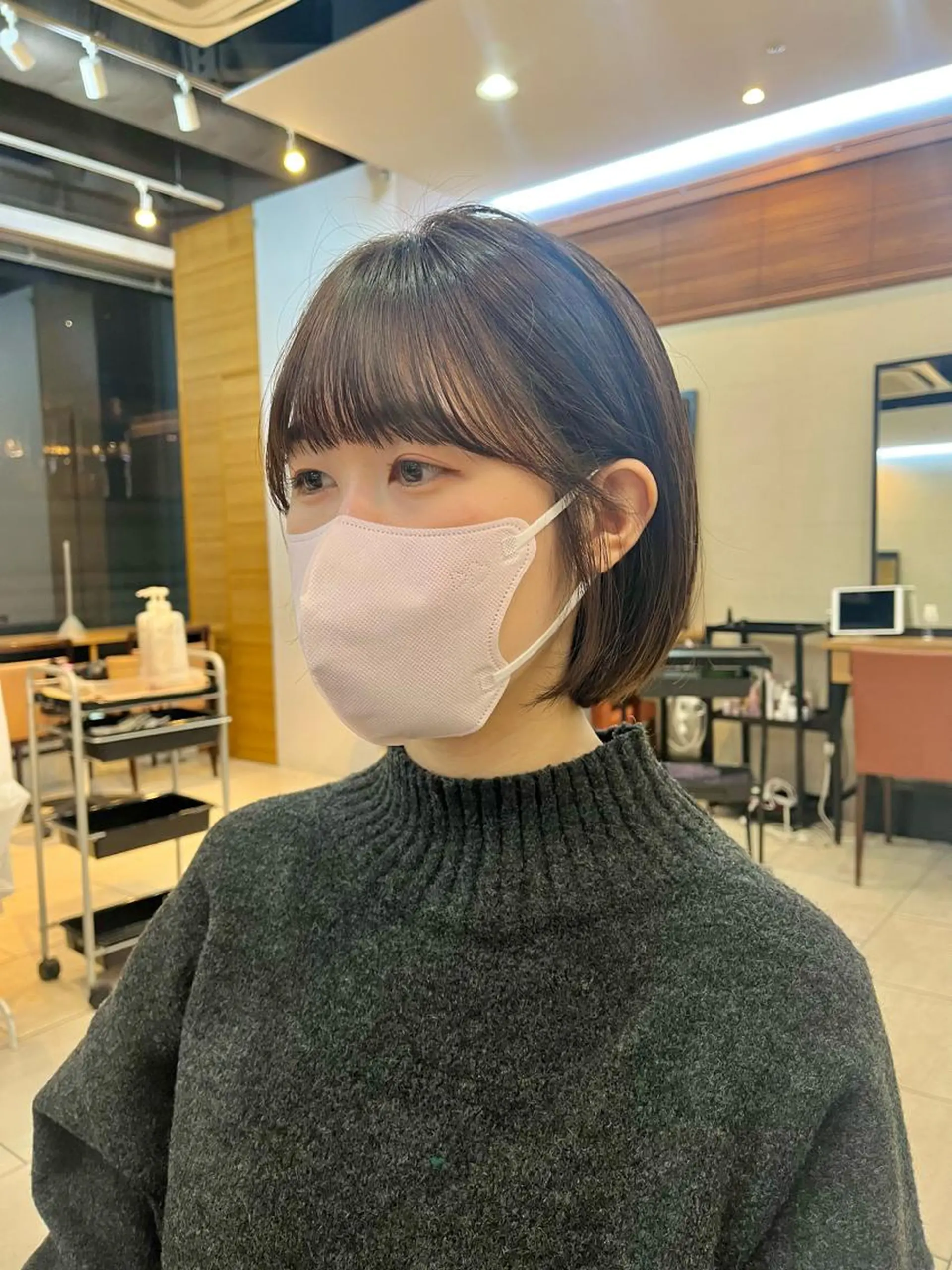 ショート カラー カット ヘアカラー あやめ【顔まわり/レ イヤー/柔らかカラ】のヘアスタイル