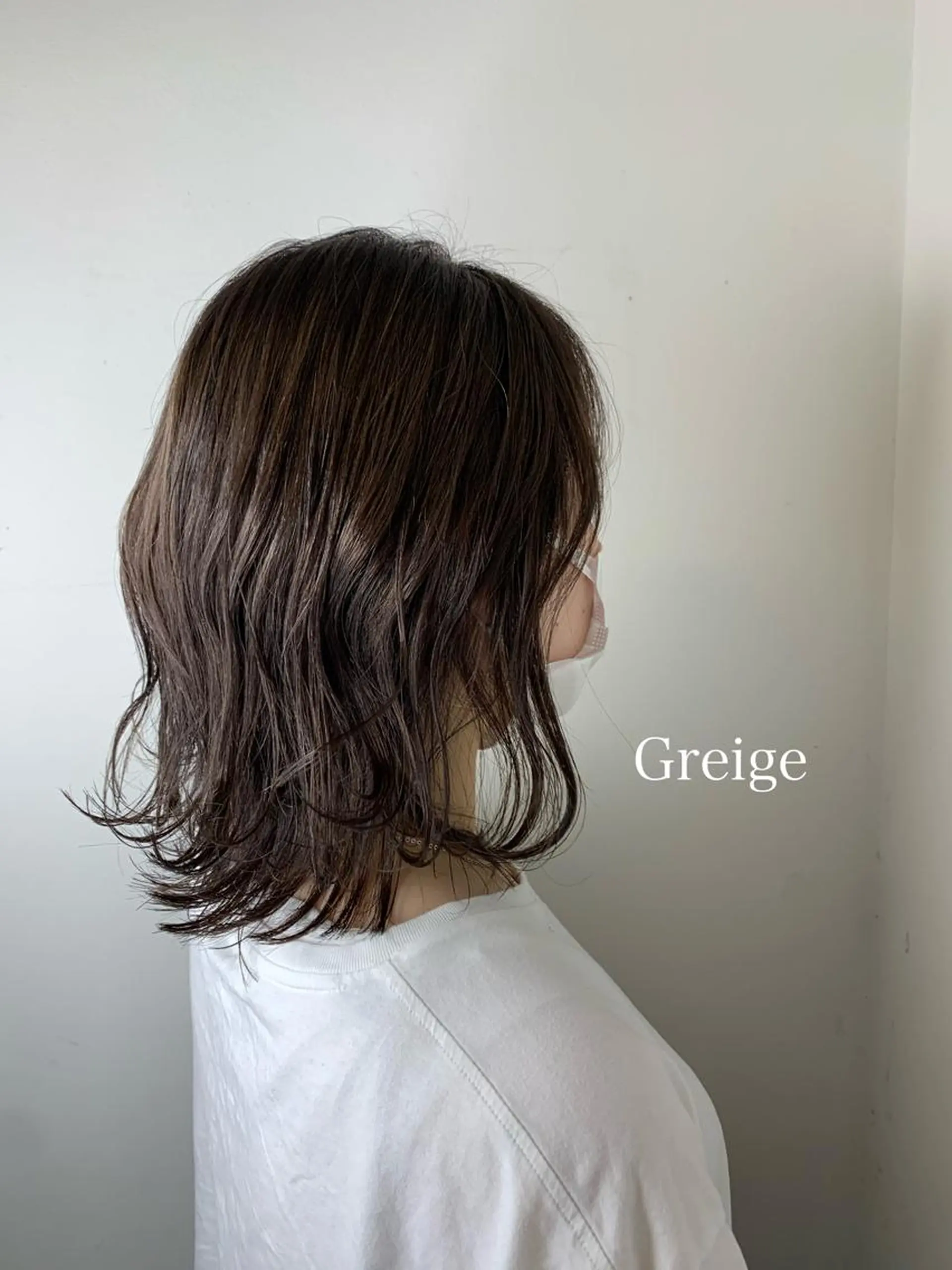 セミロング メンズバレイヤージュ 斉藤春のヘアスタイル