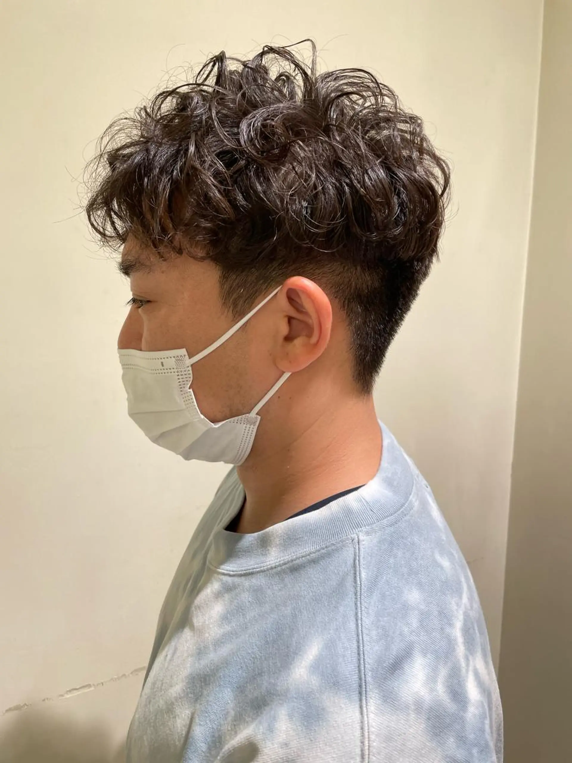 パーマ メンズ カット パーマ 倉島 拓哉のヘアスタイル