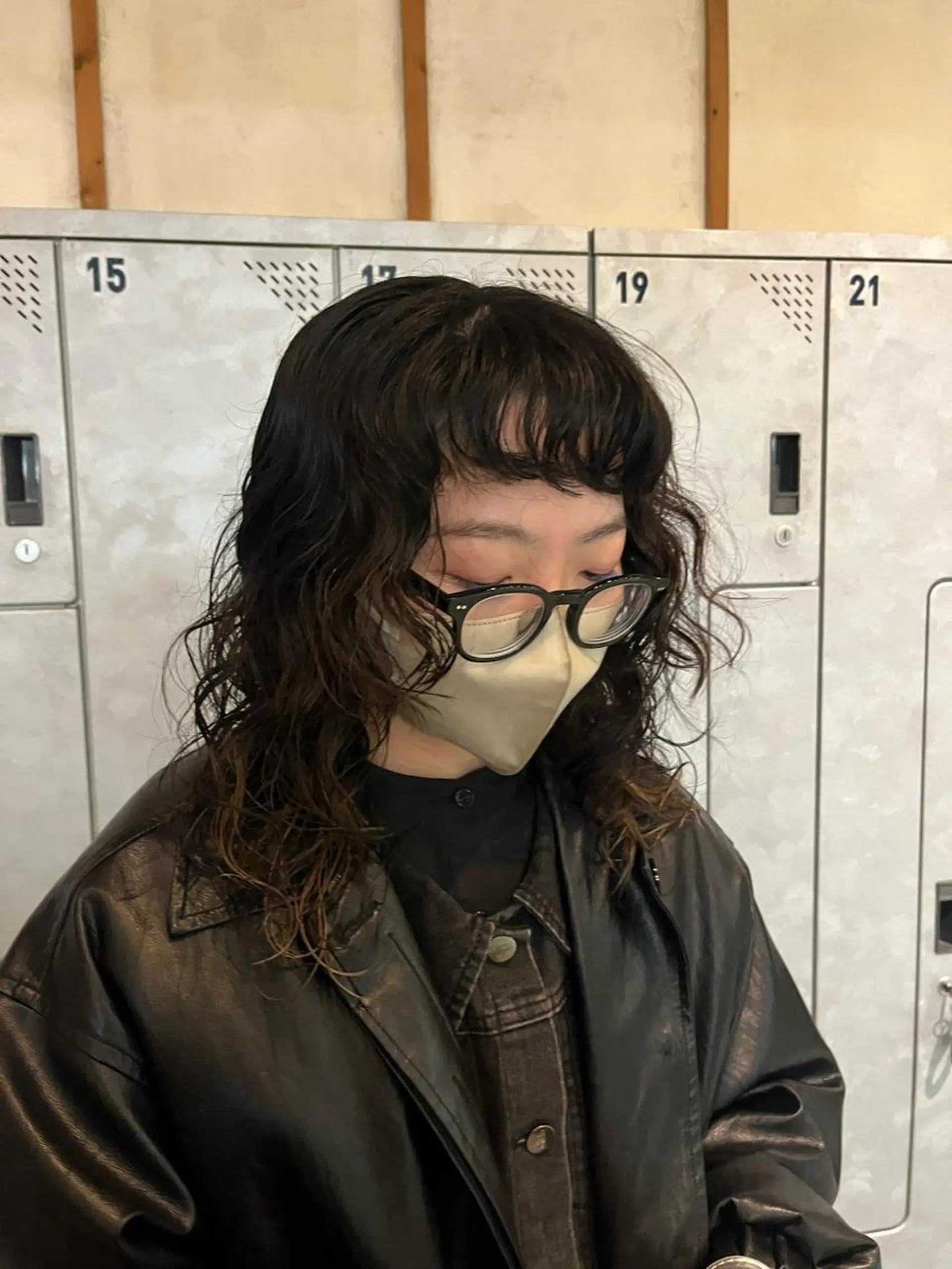 セミロング カット パーマ トリートメント ボブ/ベージュ/ パーマ🪿近森ゆいのヘアスタイル