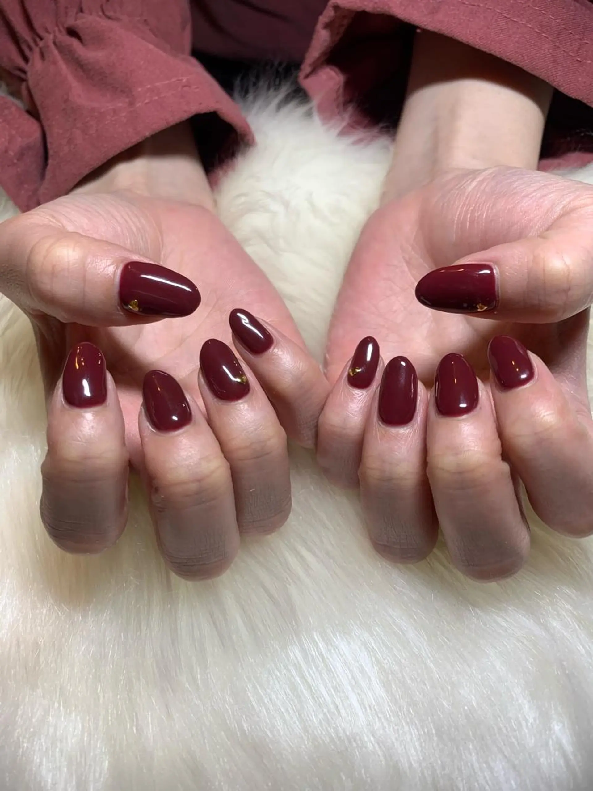 ネイル ボルドー 松山 美由紀のネイルデザイン