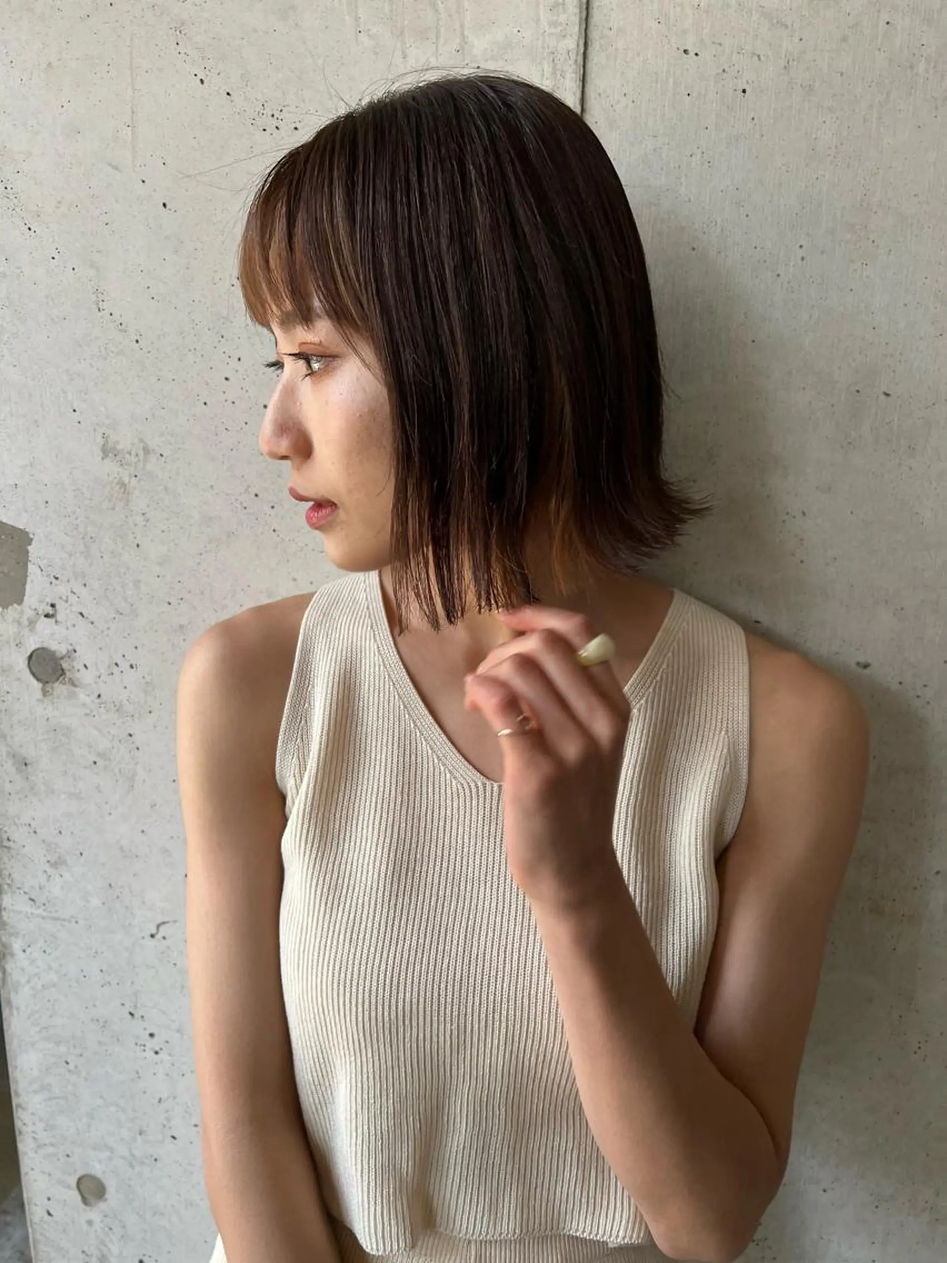 ミディアム ボブ/レイヤーカット 木原崇了のヘアスタイル