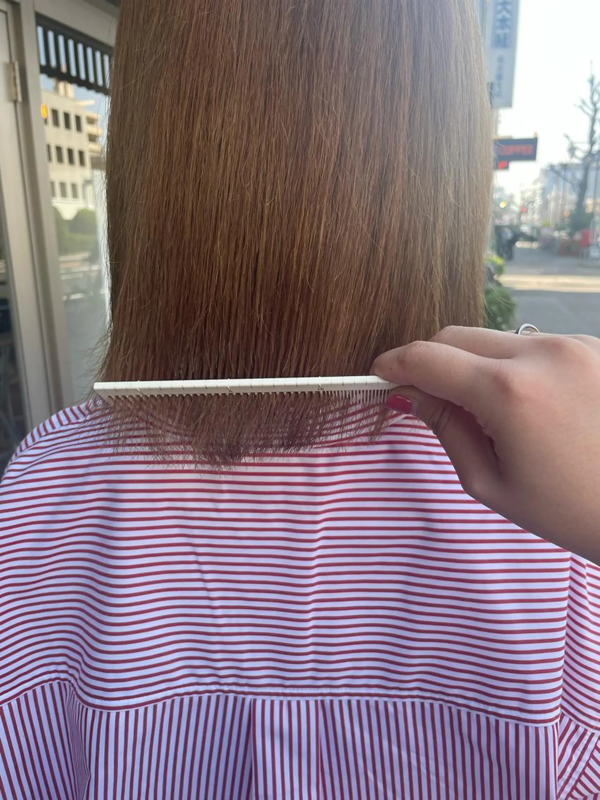 ミディアム カラー カット ヘアカラー 高橋 みく/ minim 暖色のヘアスタイル