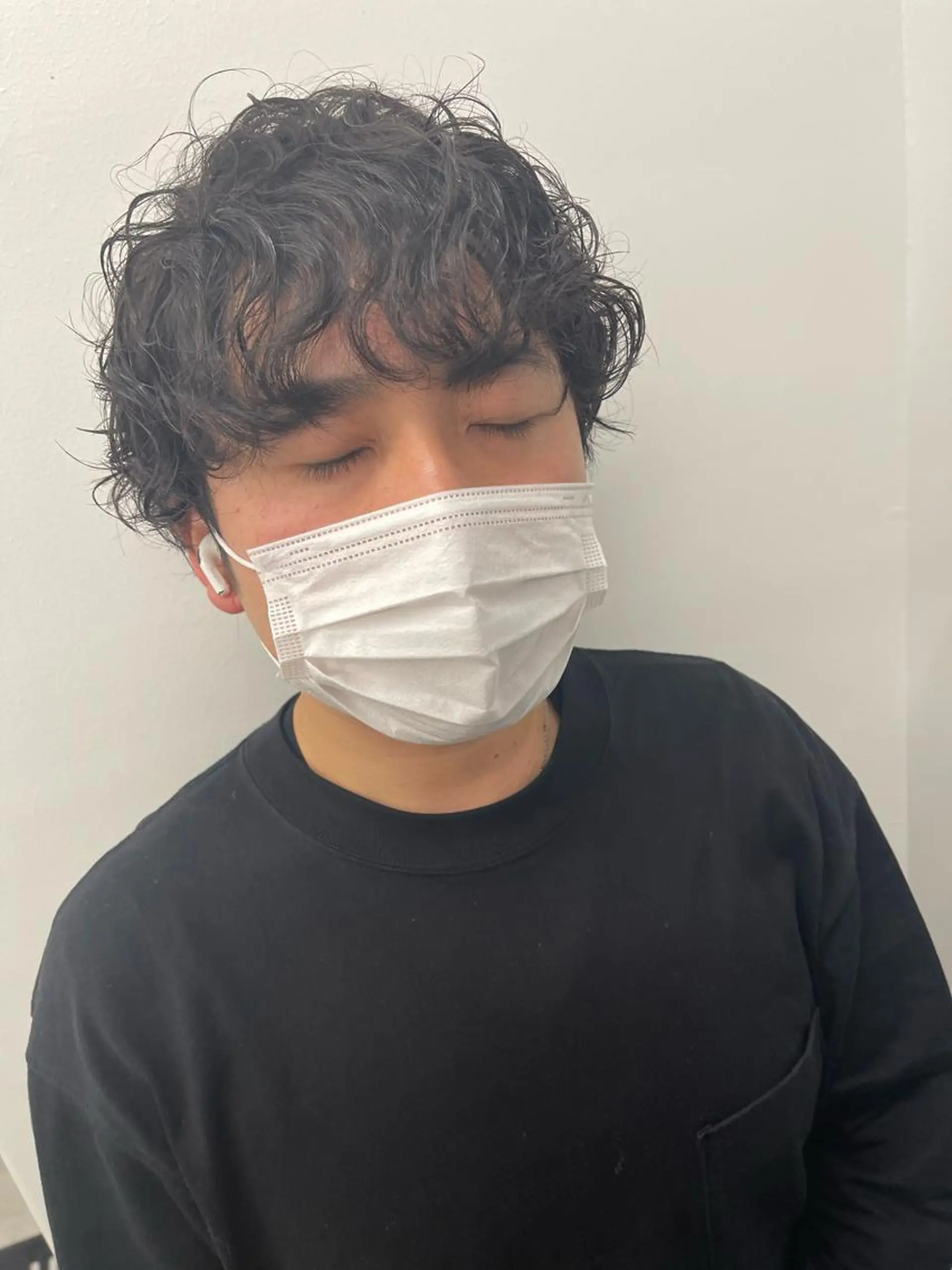 パーマ メンズ カット パーマ &chaLme   心斎橋所属・emi/髪質改善/ 韓国風/艶カラーのヘアスタイル