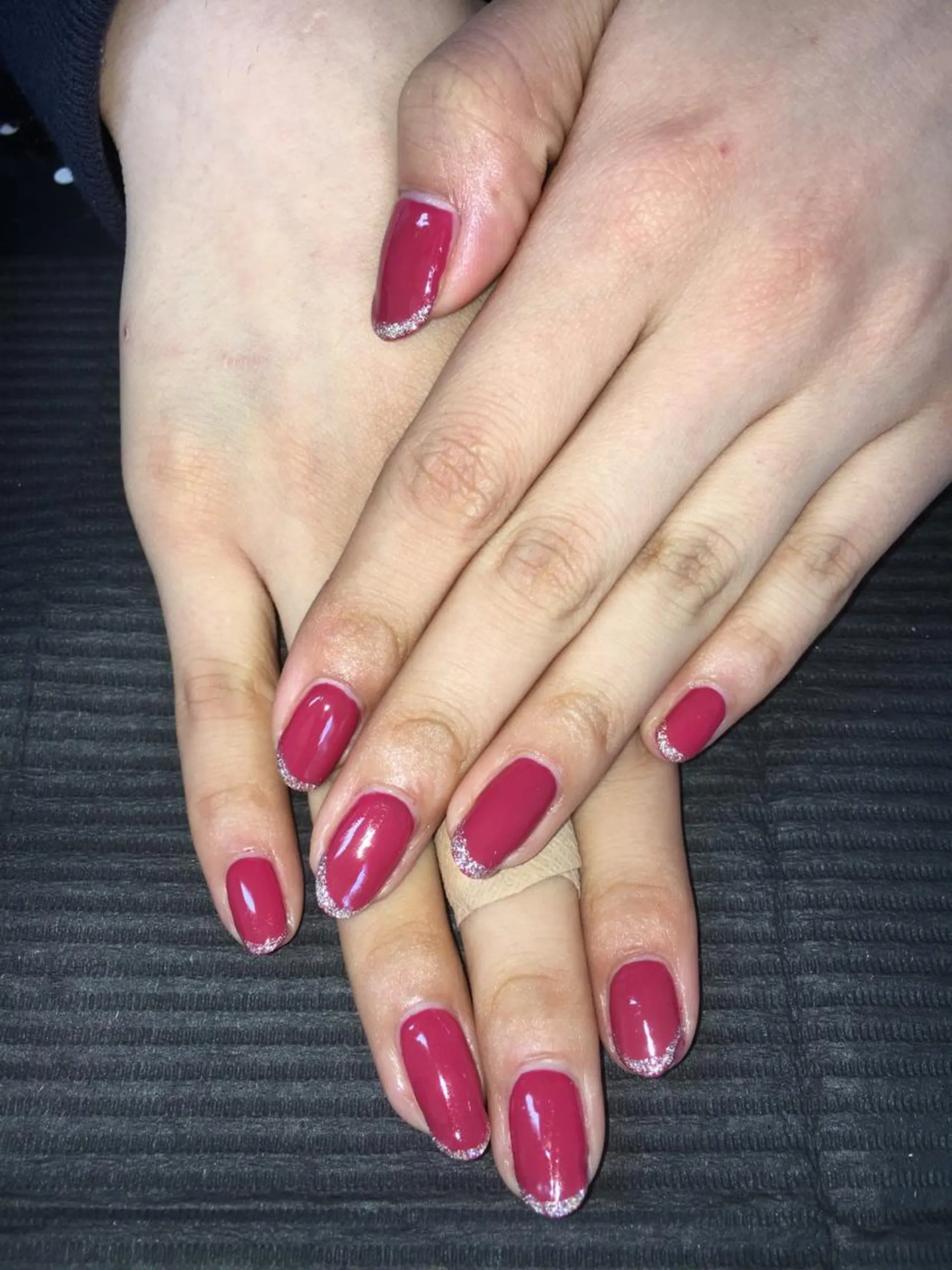 ネイル ラメ(グリッター) シルバー ハンドネイル フットネイル miwa ミワのネイルデザイン