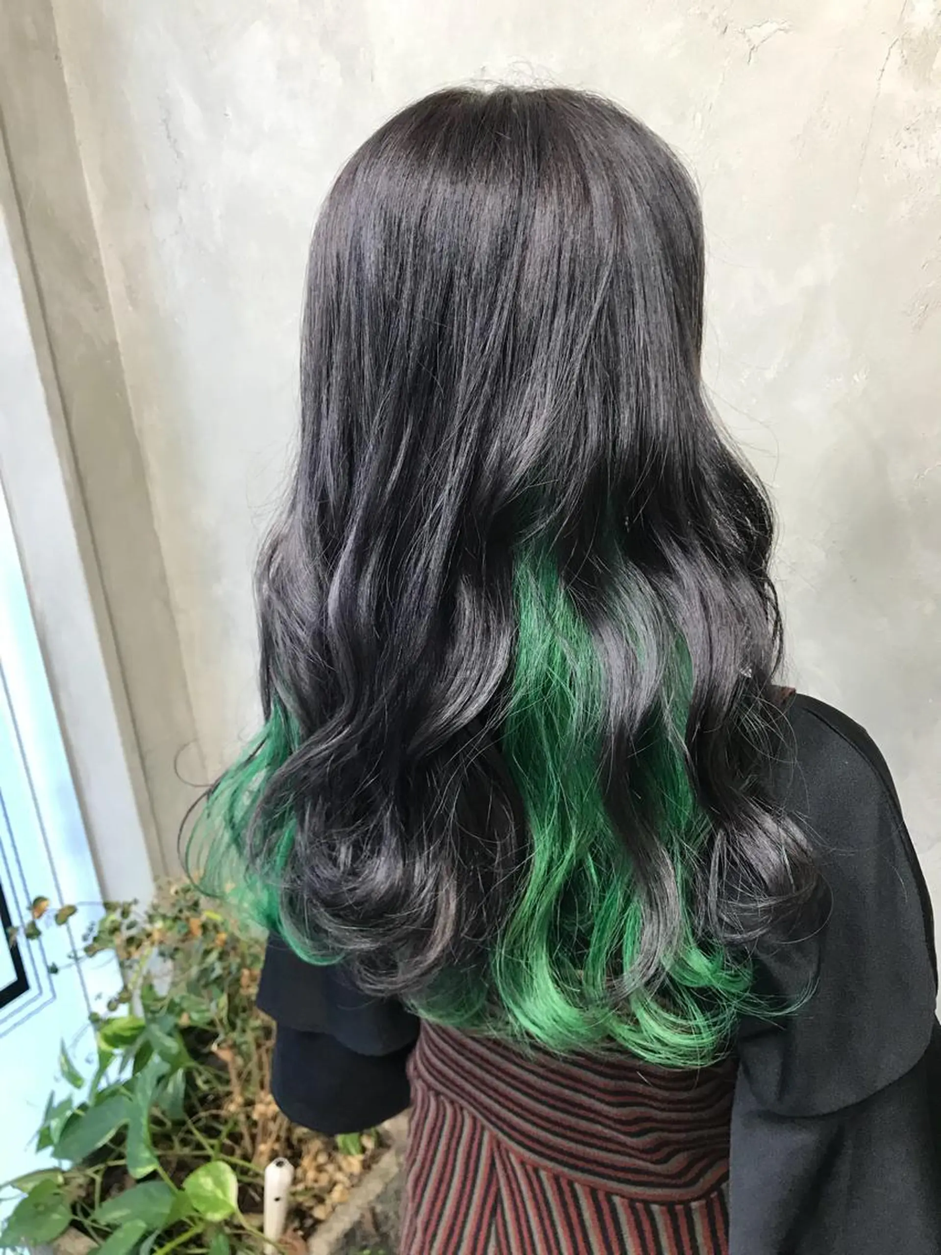 セミロング カラー パーマ グラデーションカラー 🌈髪質改善💕 縮毛矯正✨青木まで✨のヘアスタイル