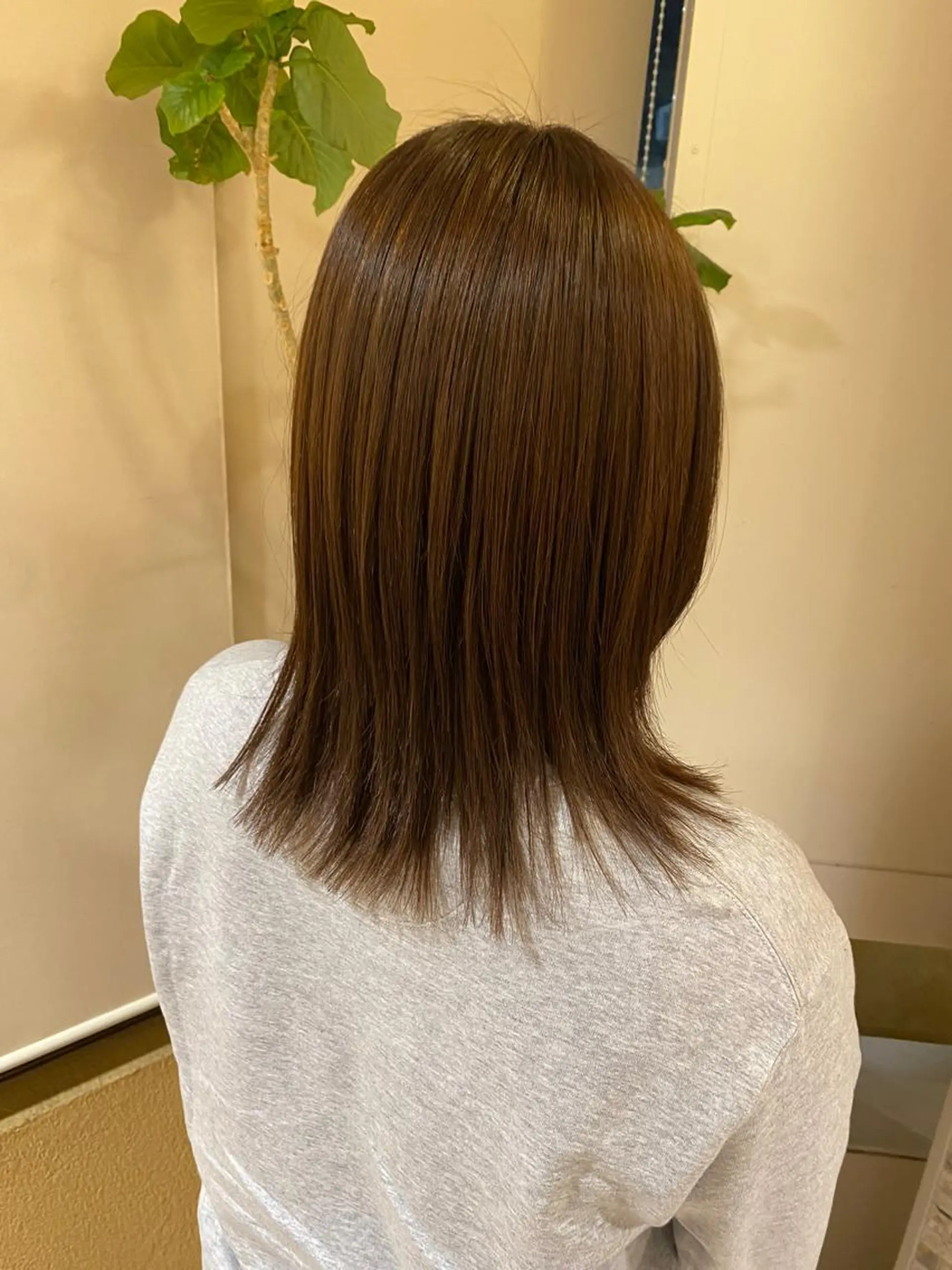 ミディアム トリートメント 村田 灯のヘアスタイル