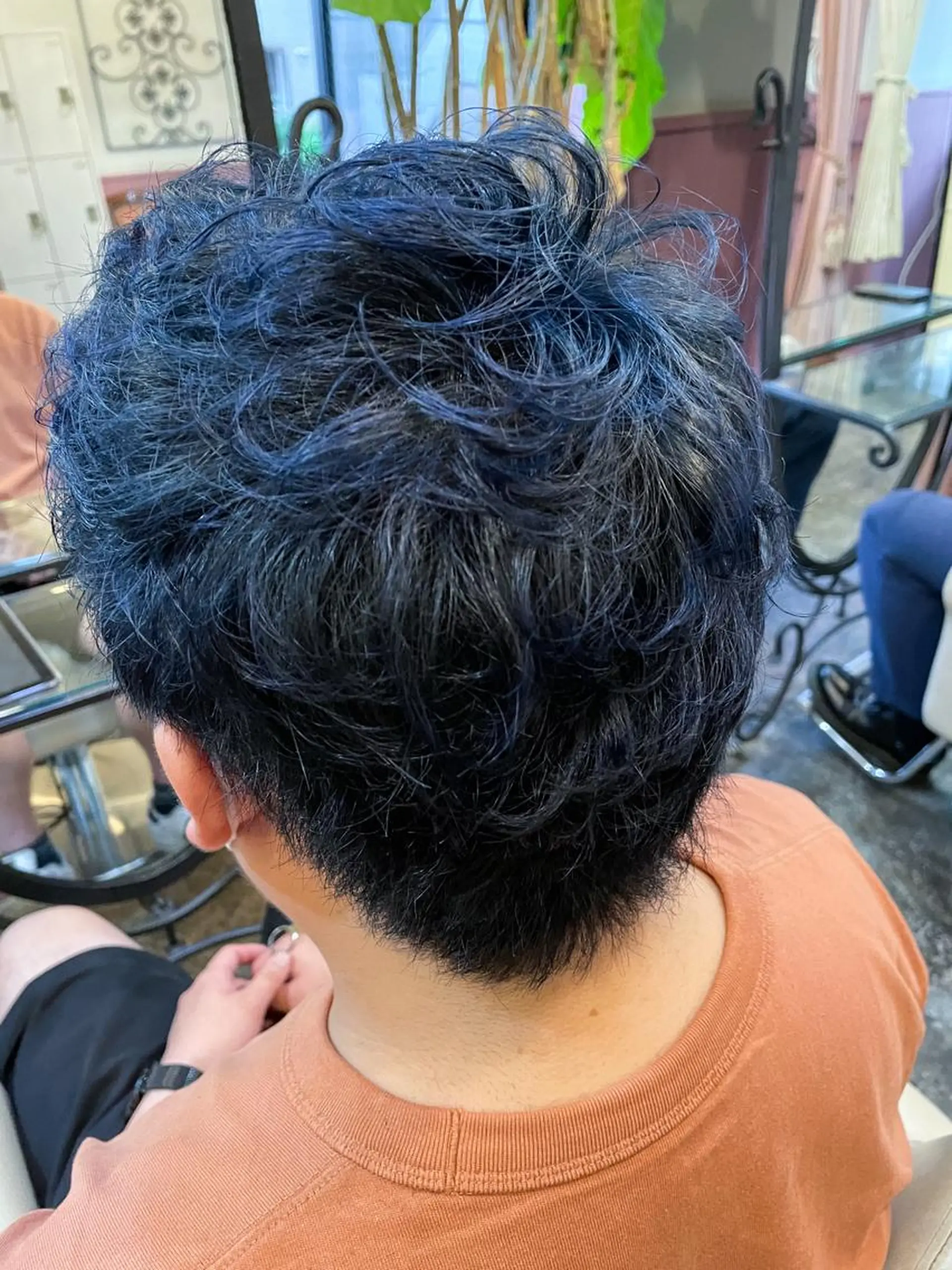 ショート カラー パーマ ヘアアレンジ メンズ 表参道Lise おおいしおりのヘアスタイル