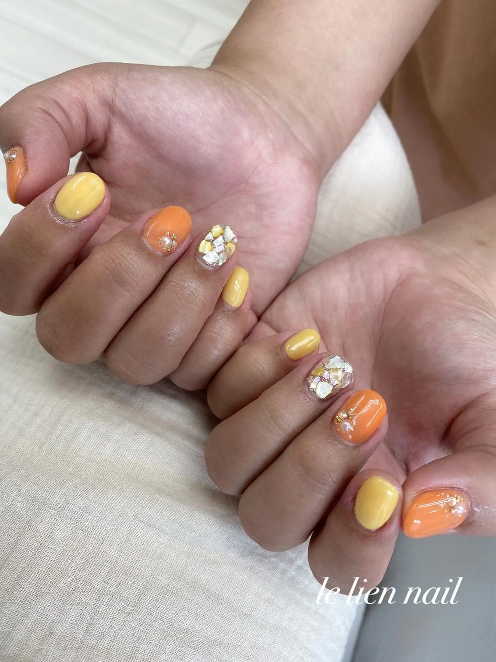 ネイル アートネイル 夏ネイル le lien nailのネイルデザイン