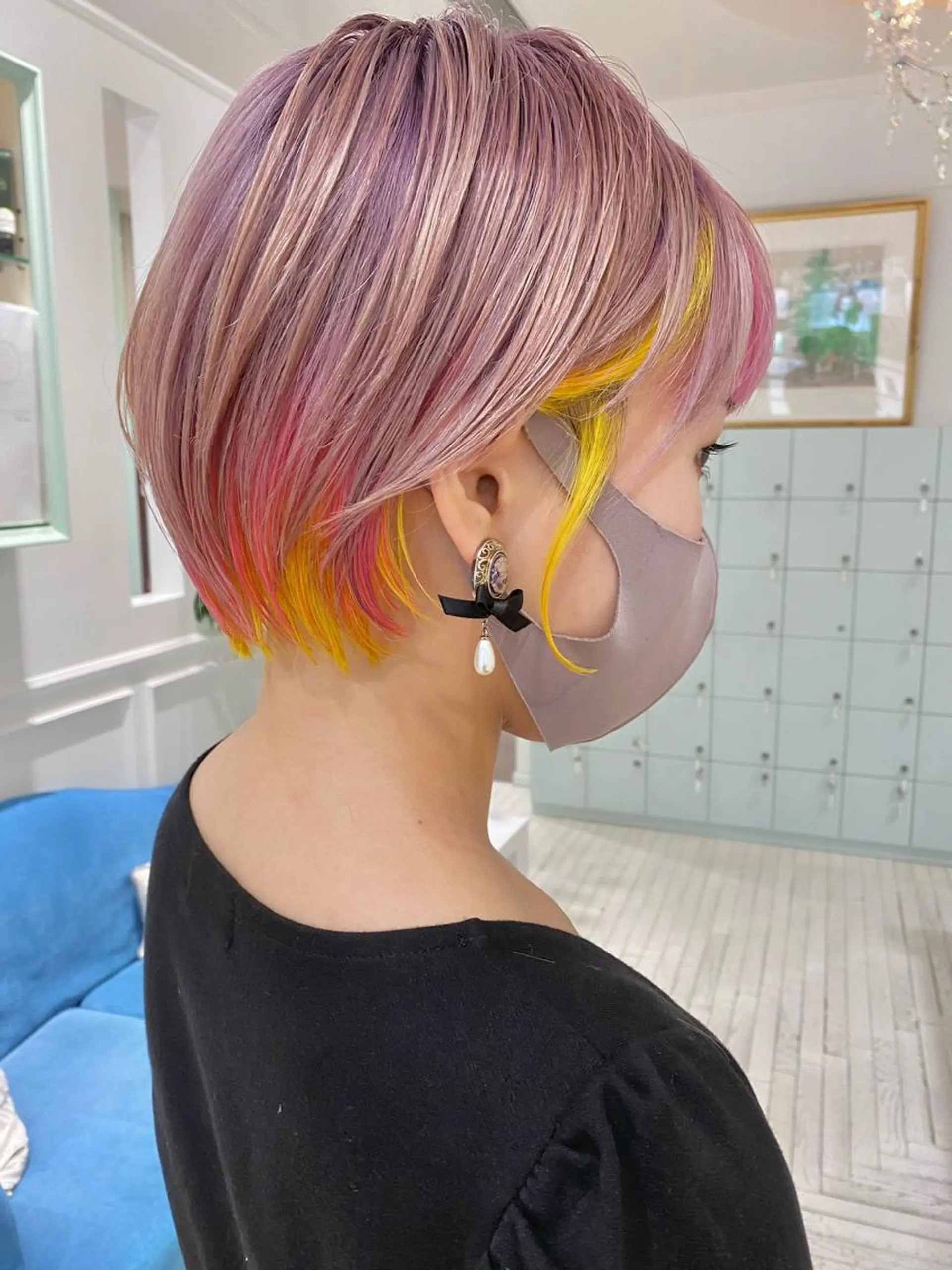 ショート カラー デザインカラー トリートメント Re:ta Hair 飯田淳平のヘアスタイル