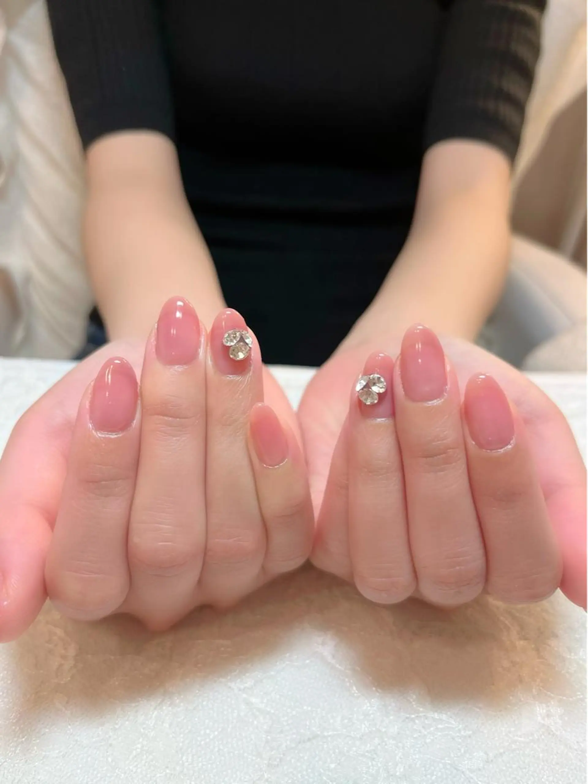 ネイル ブラウン ピンク ハンドネイル aoinail所属・aoi nailのネイルデザイン