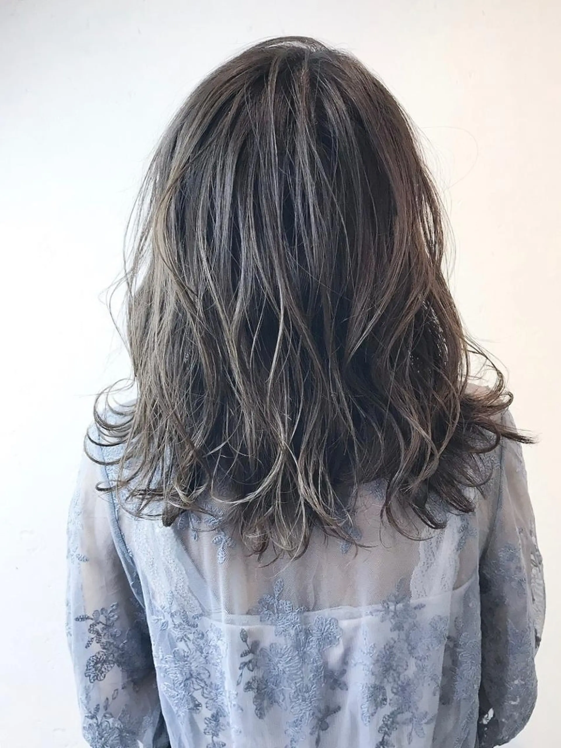 ミディアム カット ヘアカラー トリートメント アレンヘアー広島駅前 天河のヘアスタイル