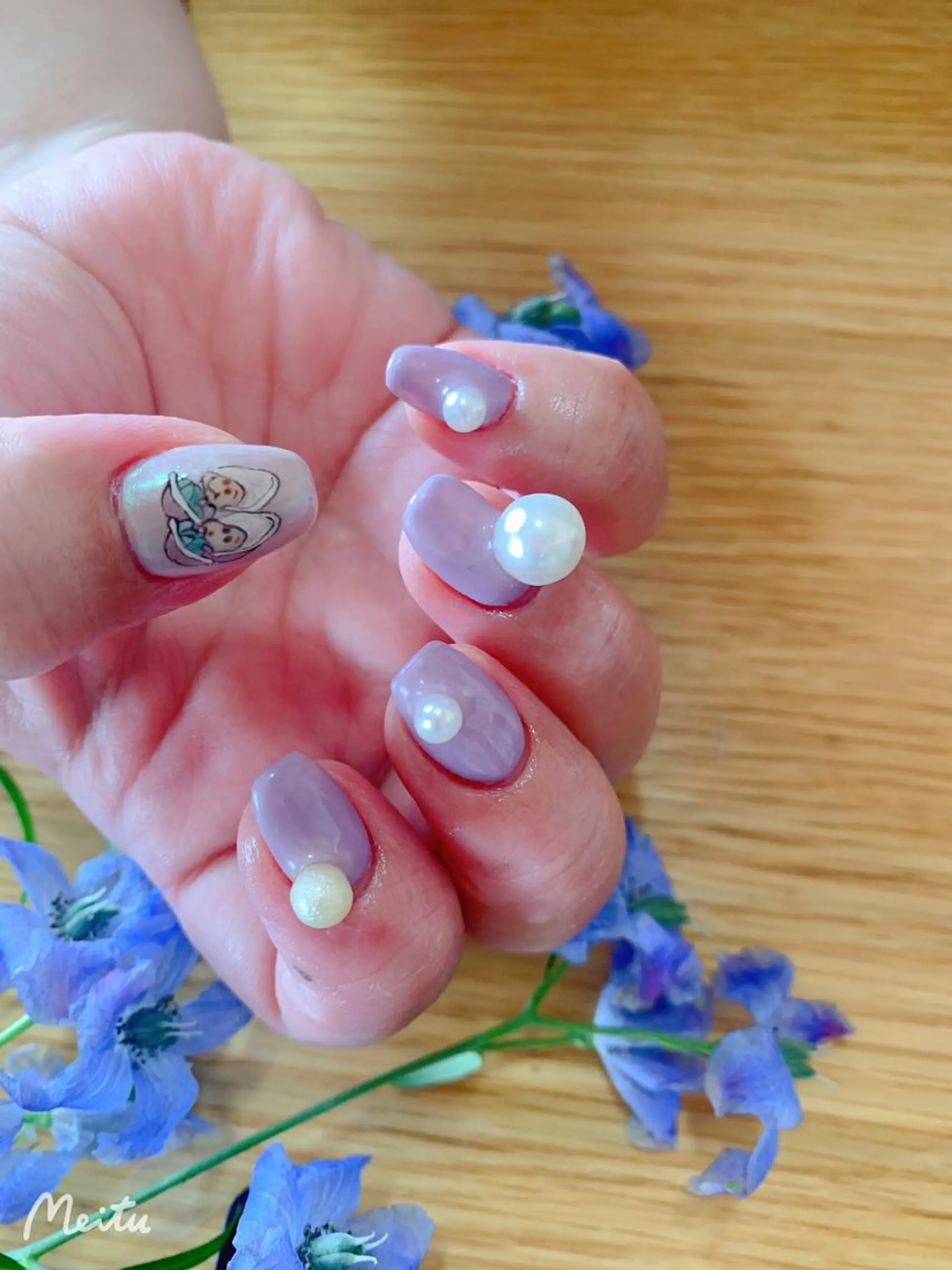 ネイル アートネイル ワンカラーネイル ハンドネイル nail atelier  new moon所属・デザイン可愛いサロン new moonのネイルデザイン