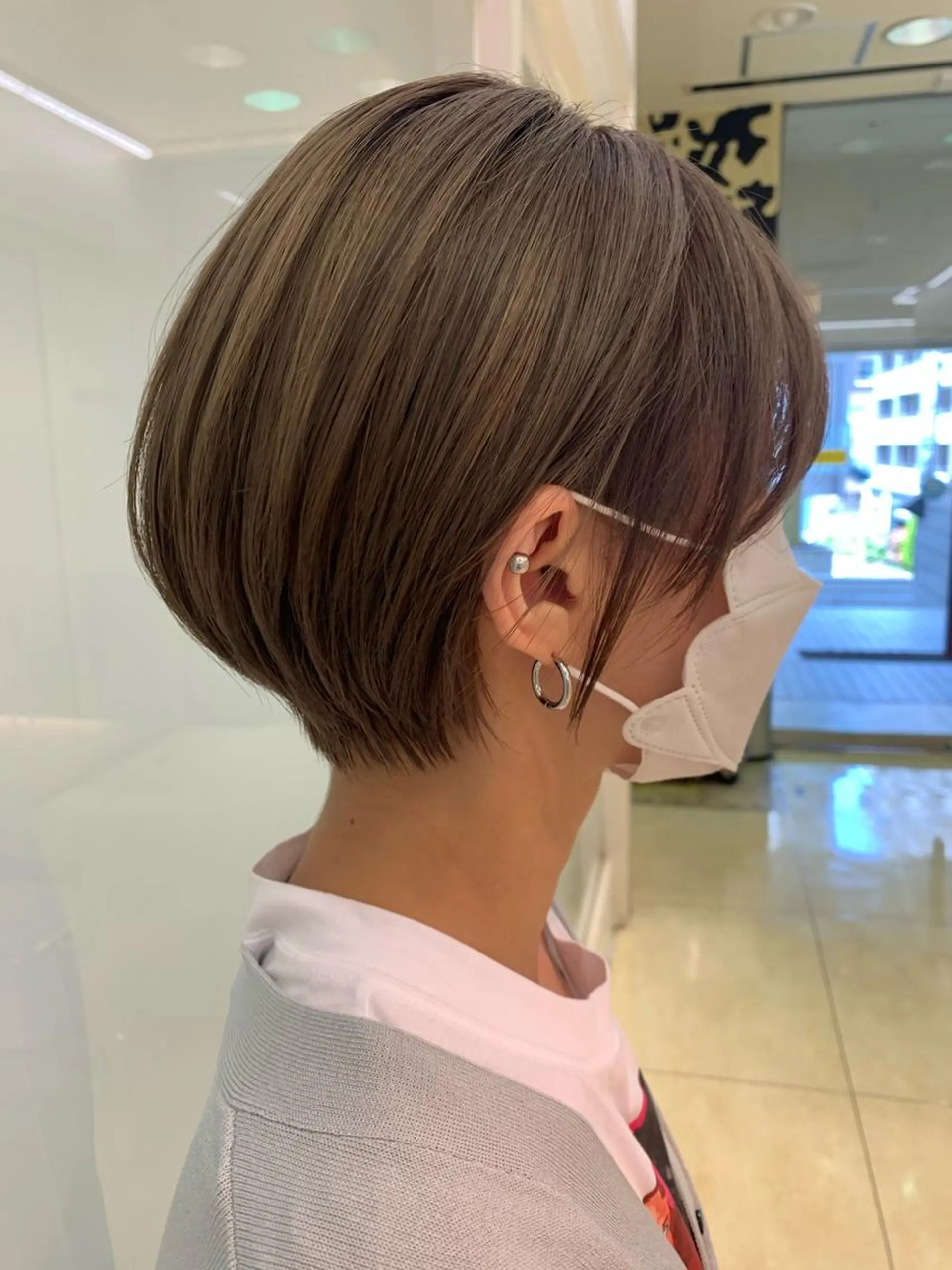 ショート 似合わせカラー/艶 髪質改善/ヨシザキのヘアスタイル