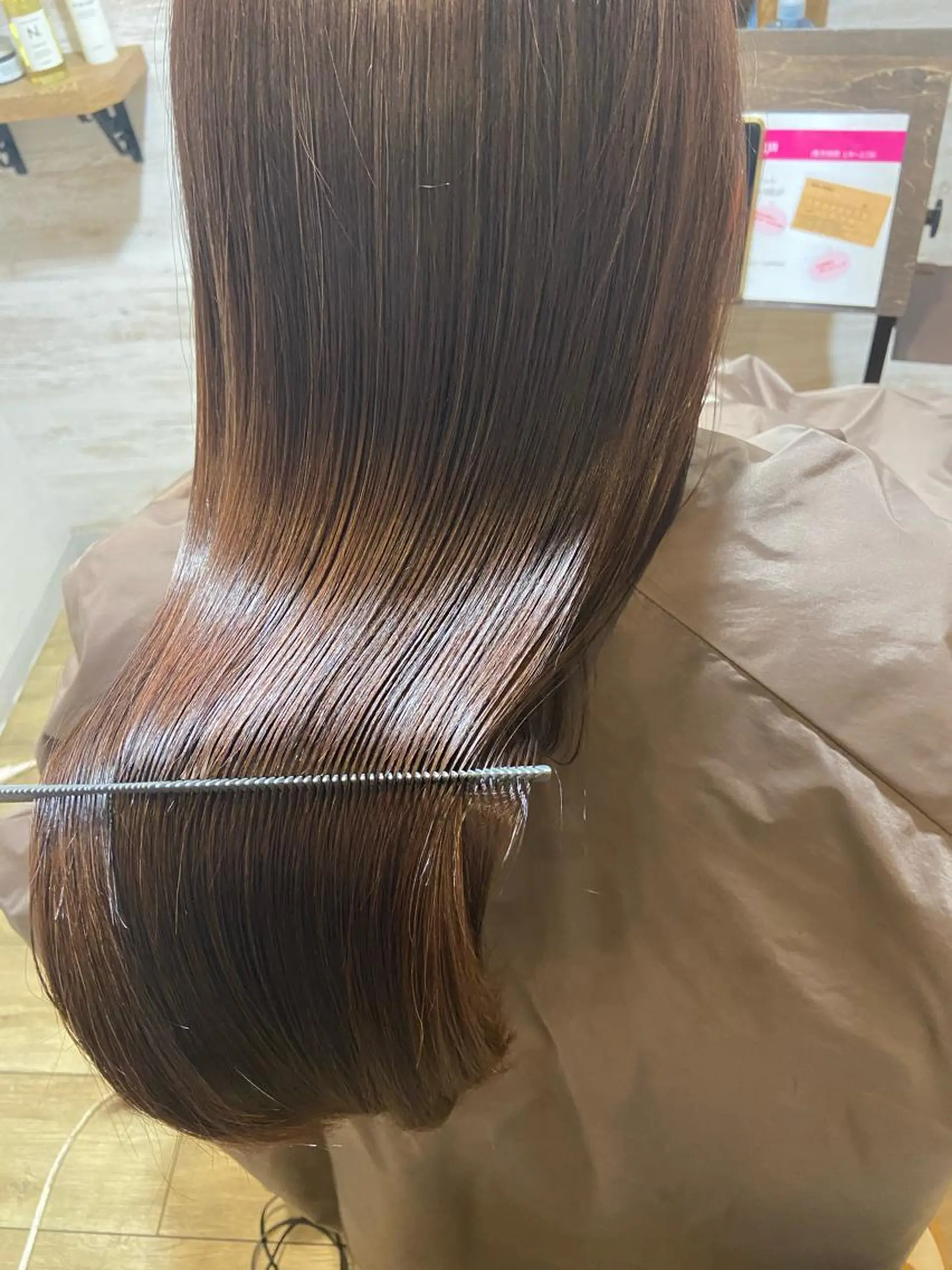 セミロング 髪質改善ヘアエステ　Reve（レーヴ）福島店所属・髪質改善ヘアエステ Reve 福島店のヘアスタイル