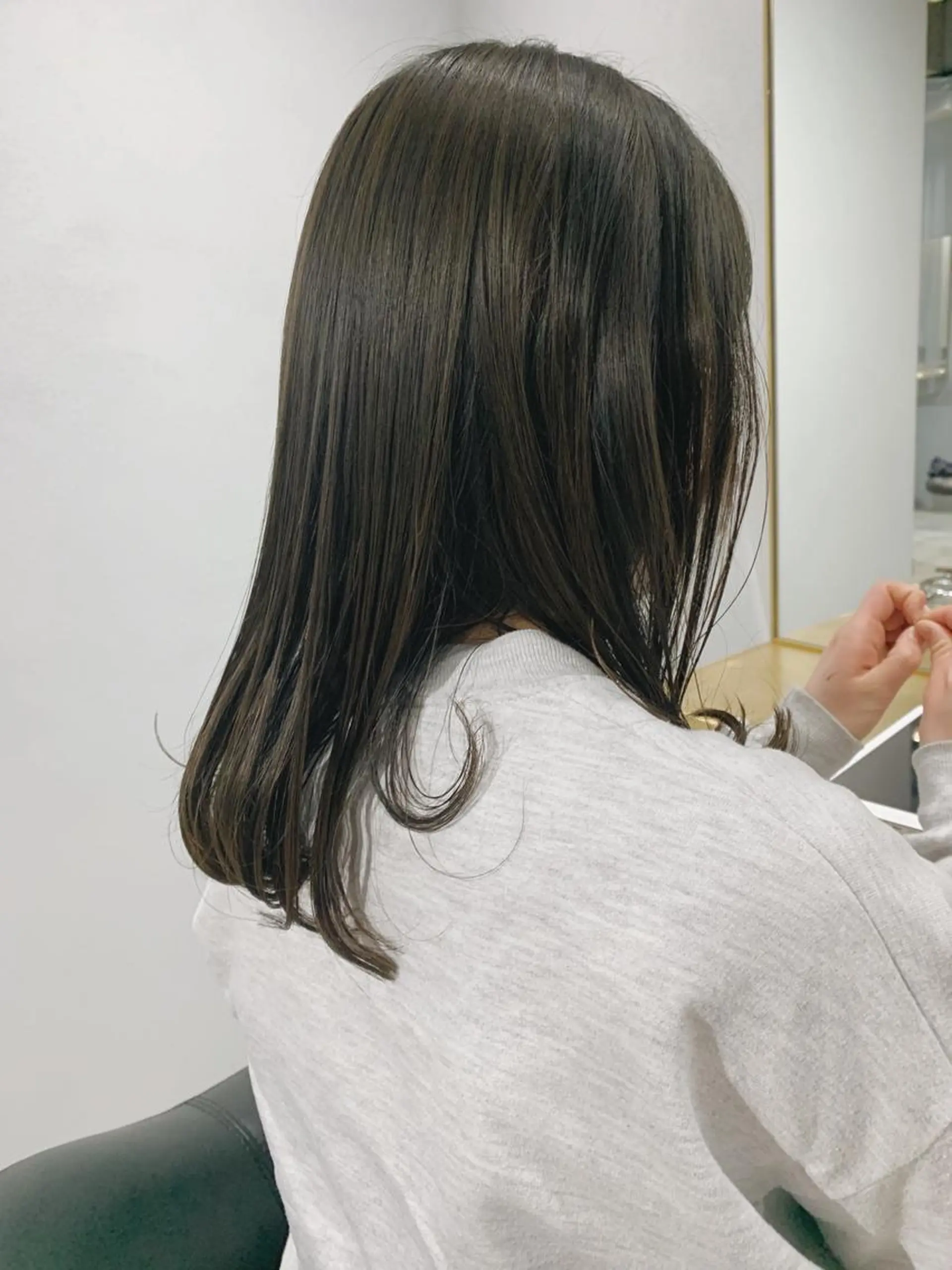 セミロング ボブパーマコテ巻き風 パーマNo1深江秀平のヘアスタイル