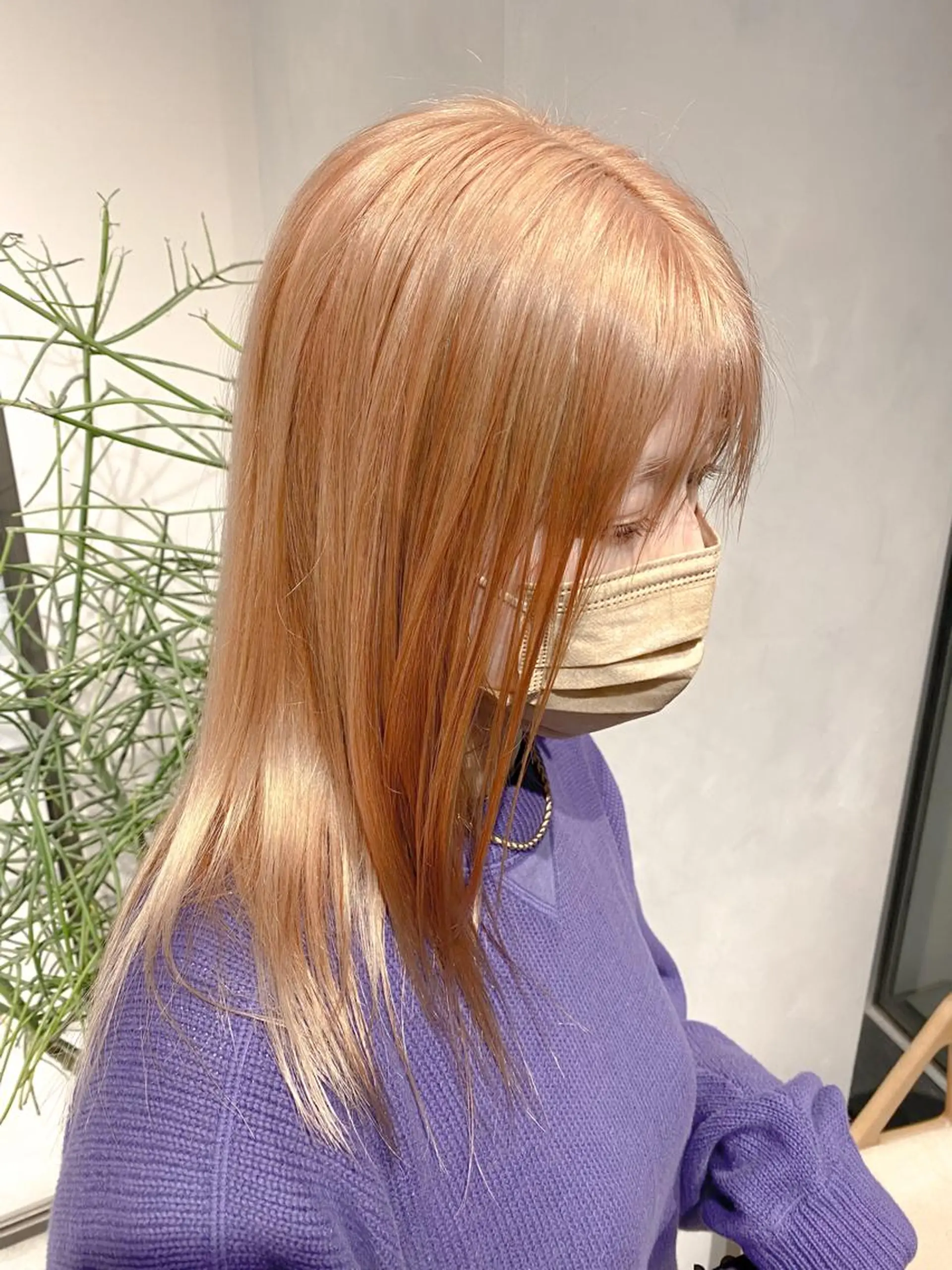 セミロング ヘアカラー トリートメント 🌈モテ色 村上のぶきのヘアスタイル