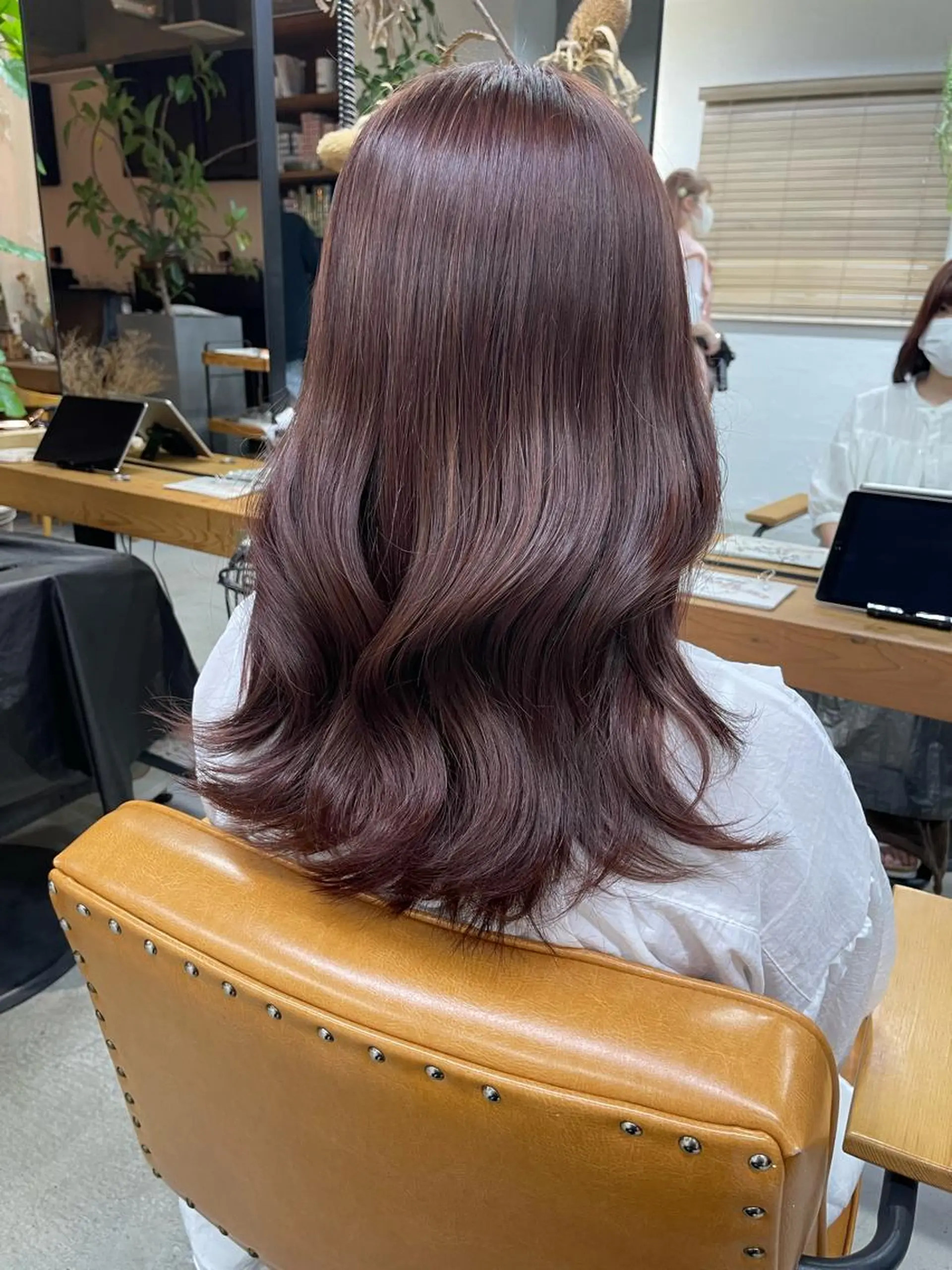 ミディアム カラー カット ヘアカラー トリートメント unico.所属・韓国ヘア/暖色カラー 新美多英のヘアスタイル