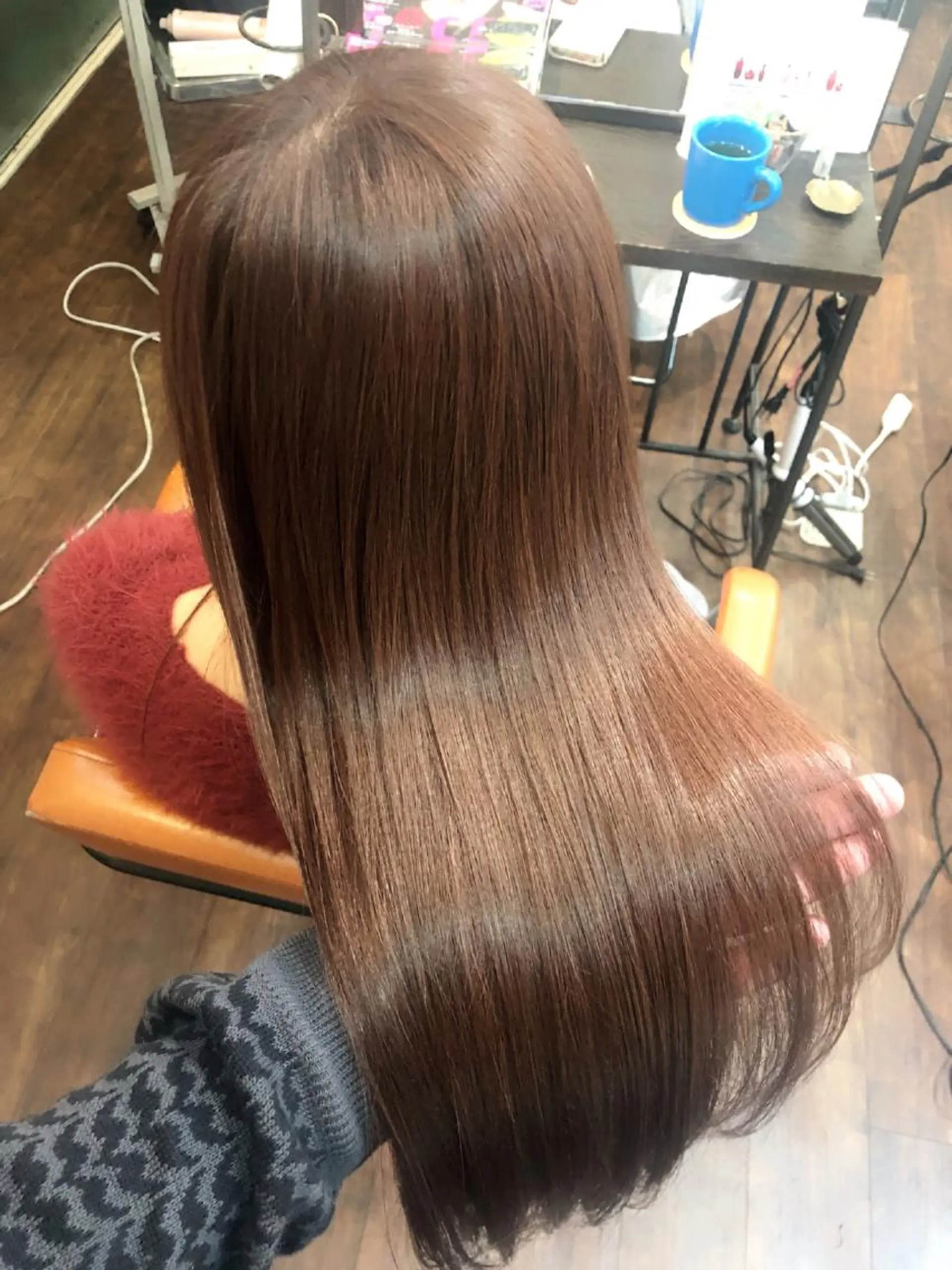 セミロング カラー イルミナカラー トリートメント カット ヘアカラー トリートメント ヘッドスパ グレージュ/髪質改善 Yamato.hのヘアスタイル