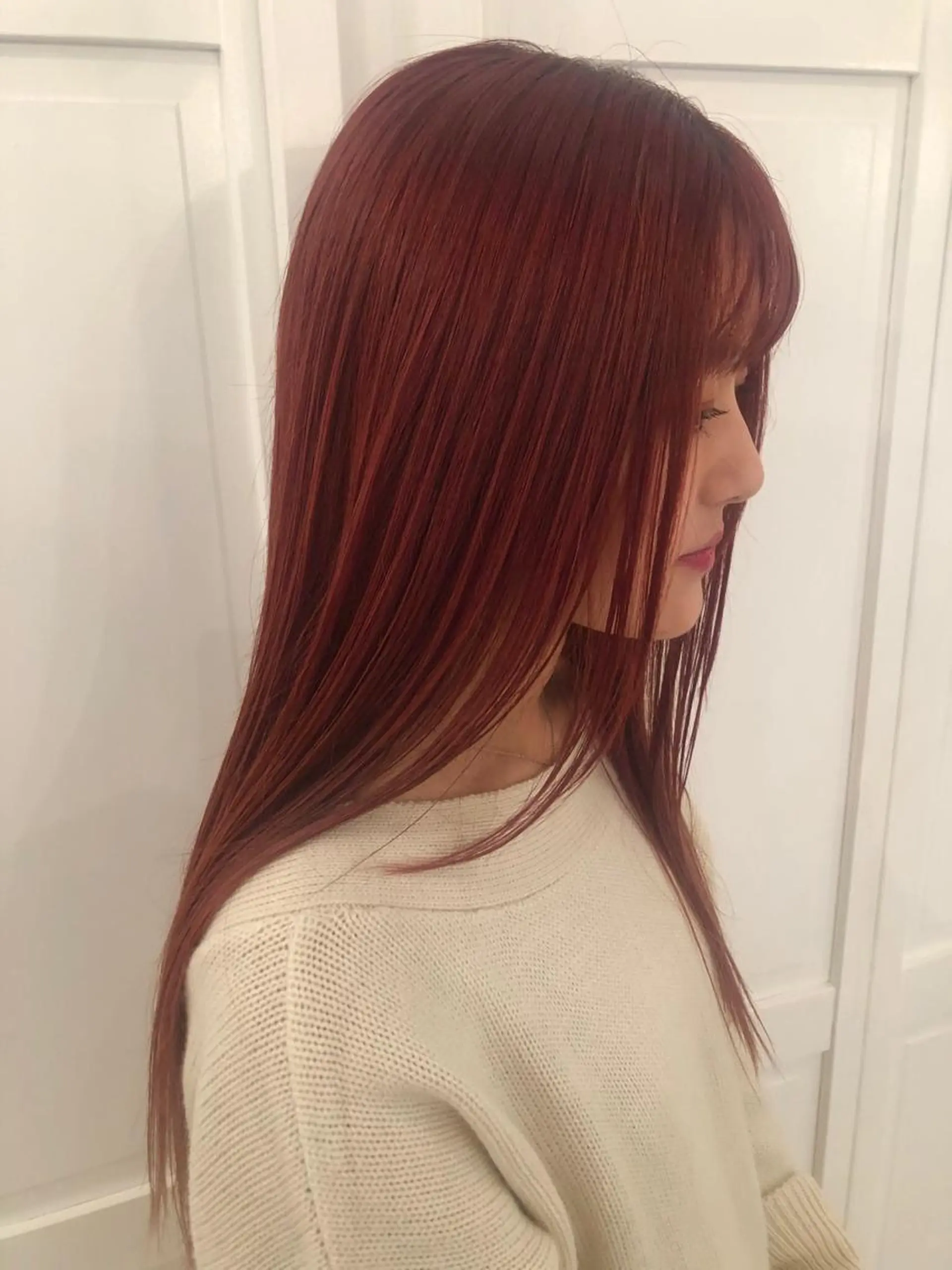 ロング カラー ブリーチカラー🎀 韓国風/寺門美優のヘアスタイル