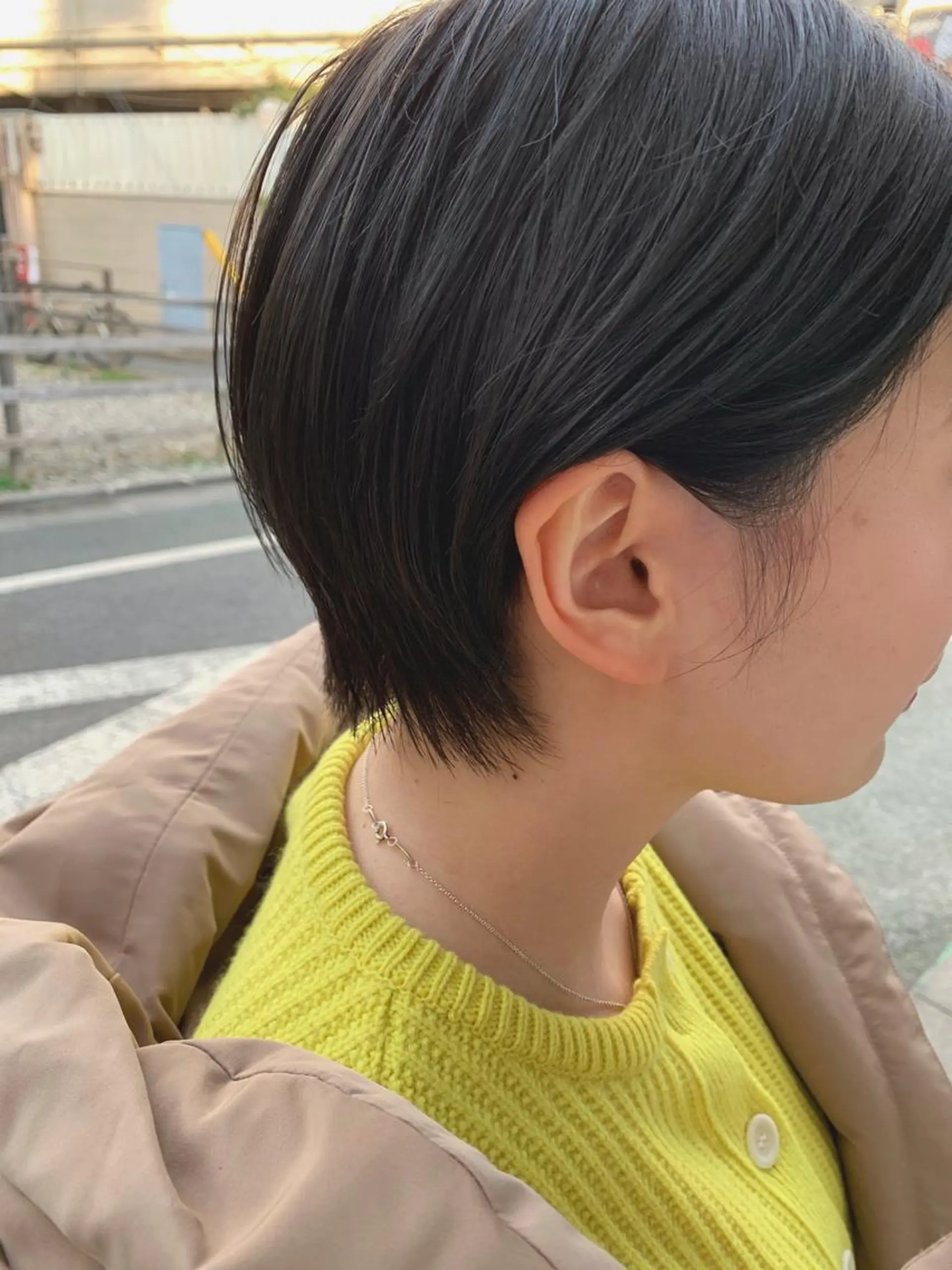 ショート カラー パーマ/透明感カラー /ボブ/吉田一生のヘアスタイル