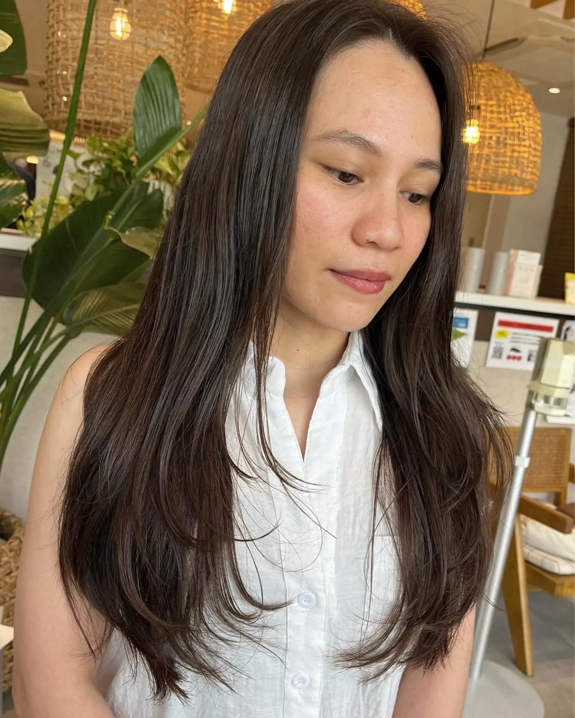 ロング レイヤーカット カット 和田 琉々香のヘアスタイル