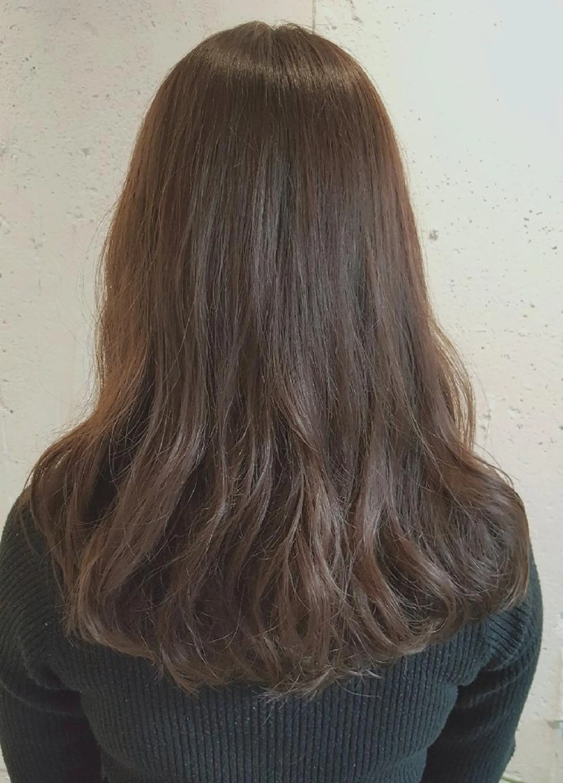 ロング パーマ カラー アッシュ ラベンダーカラー ラベンダーアッシュ デジタルパーマ あらき ちさとのヘアスタイル