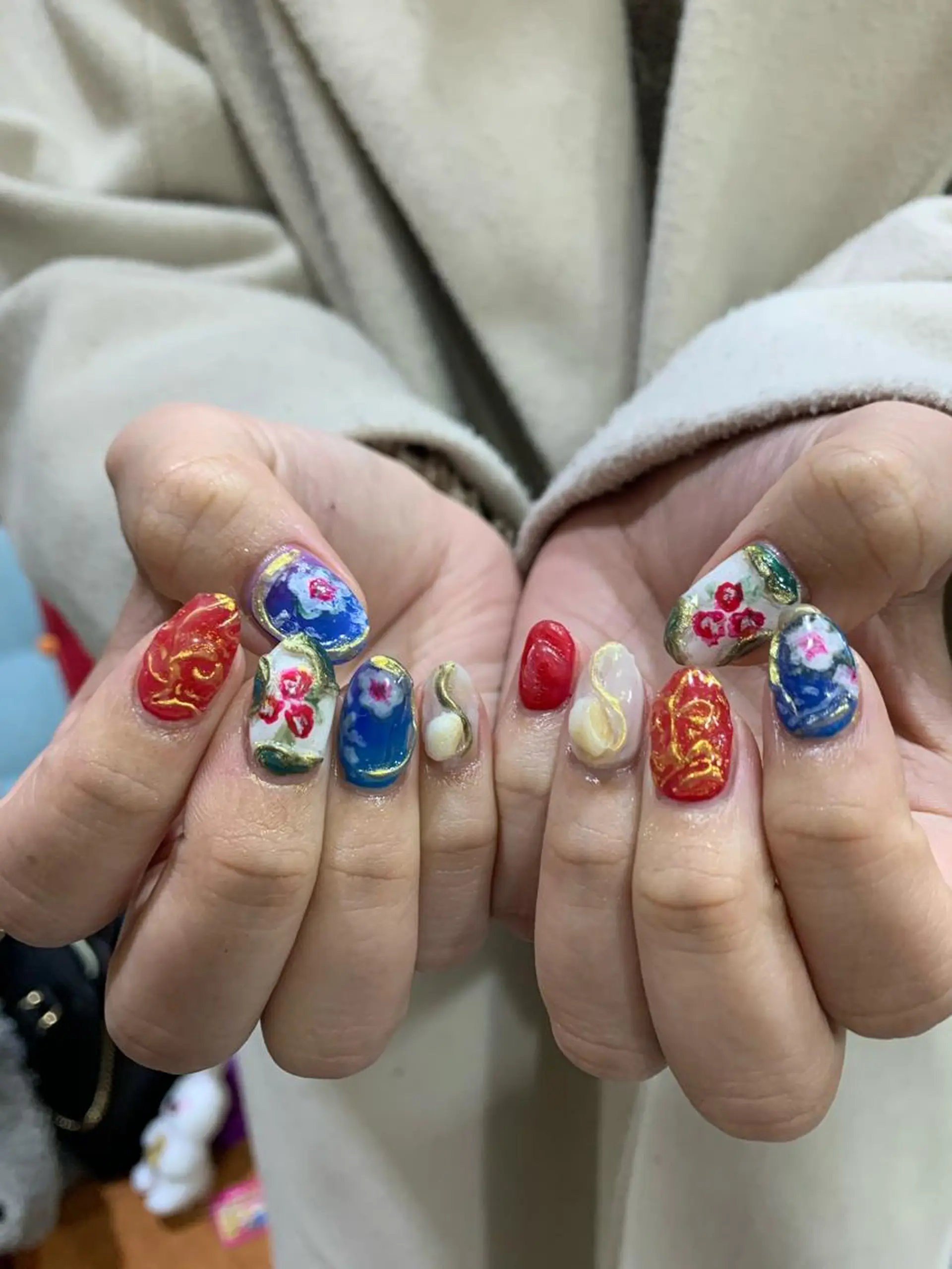 ネイル 海外girl🤎 透明感ベージュmaoのヘアスタイル