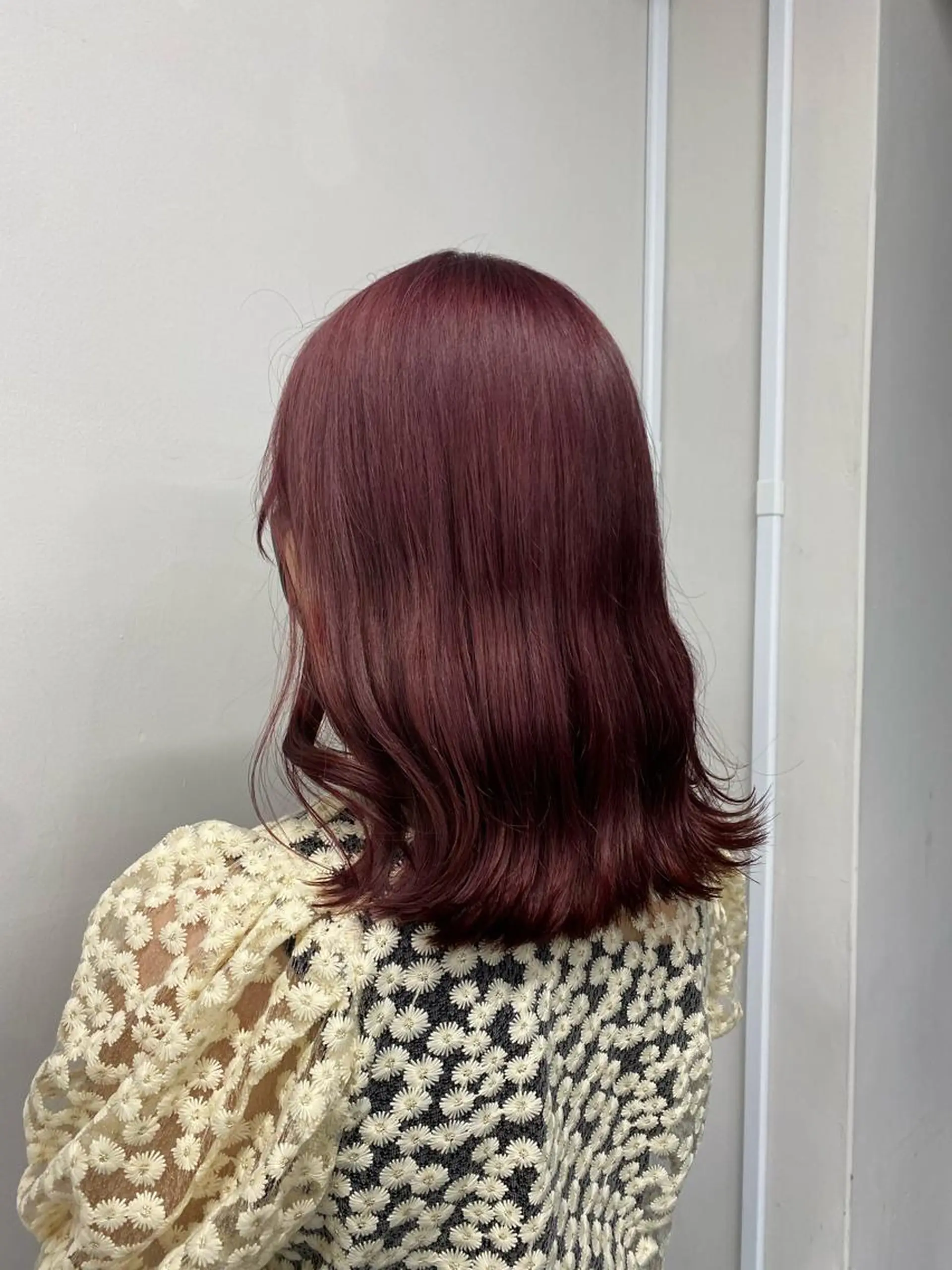 セミロング カラー ヘアアレンジ ピンクカラー ローズカラー TRUNAIL&EYE所属・TRU Shino🦋のマツエク・マツパデザイン